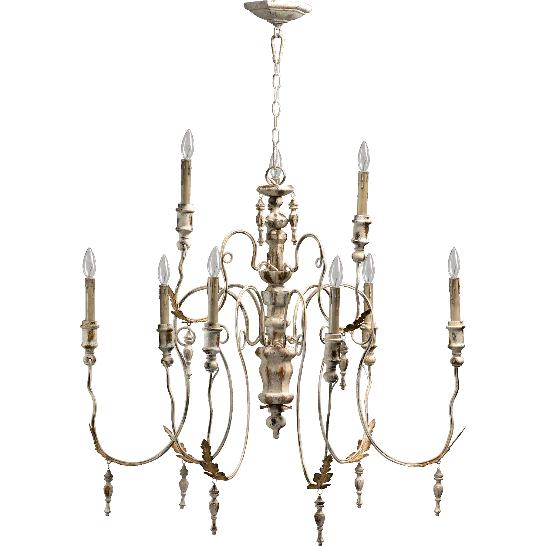 Salento 9 Light 32 inch Persian White Chandelier Ceiling Light