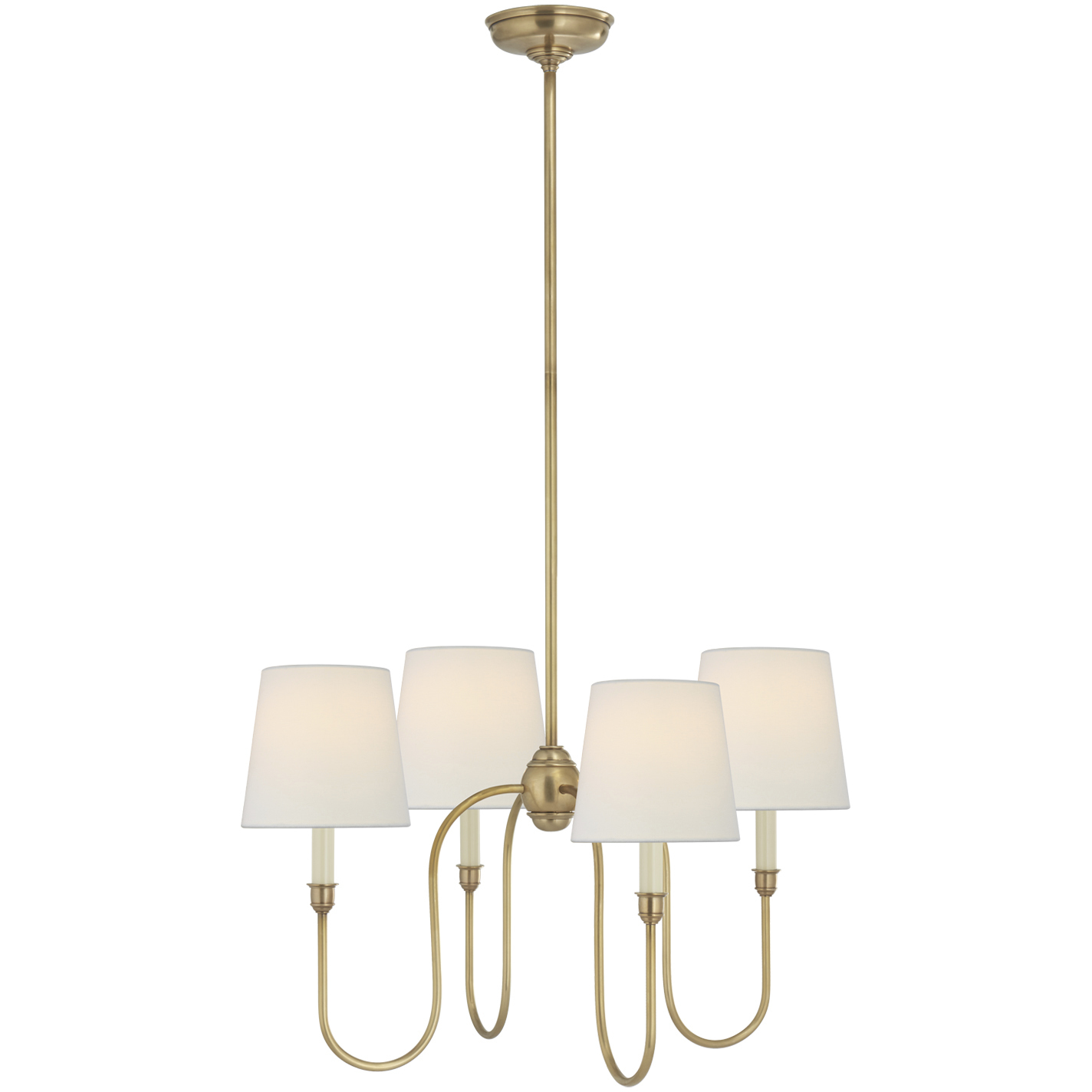 Visual Comfort Signature Collection TOB5007HAB-L Thomas O'Brien Vendome 4 Light 26 inch Hand ...