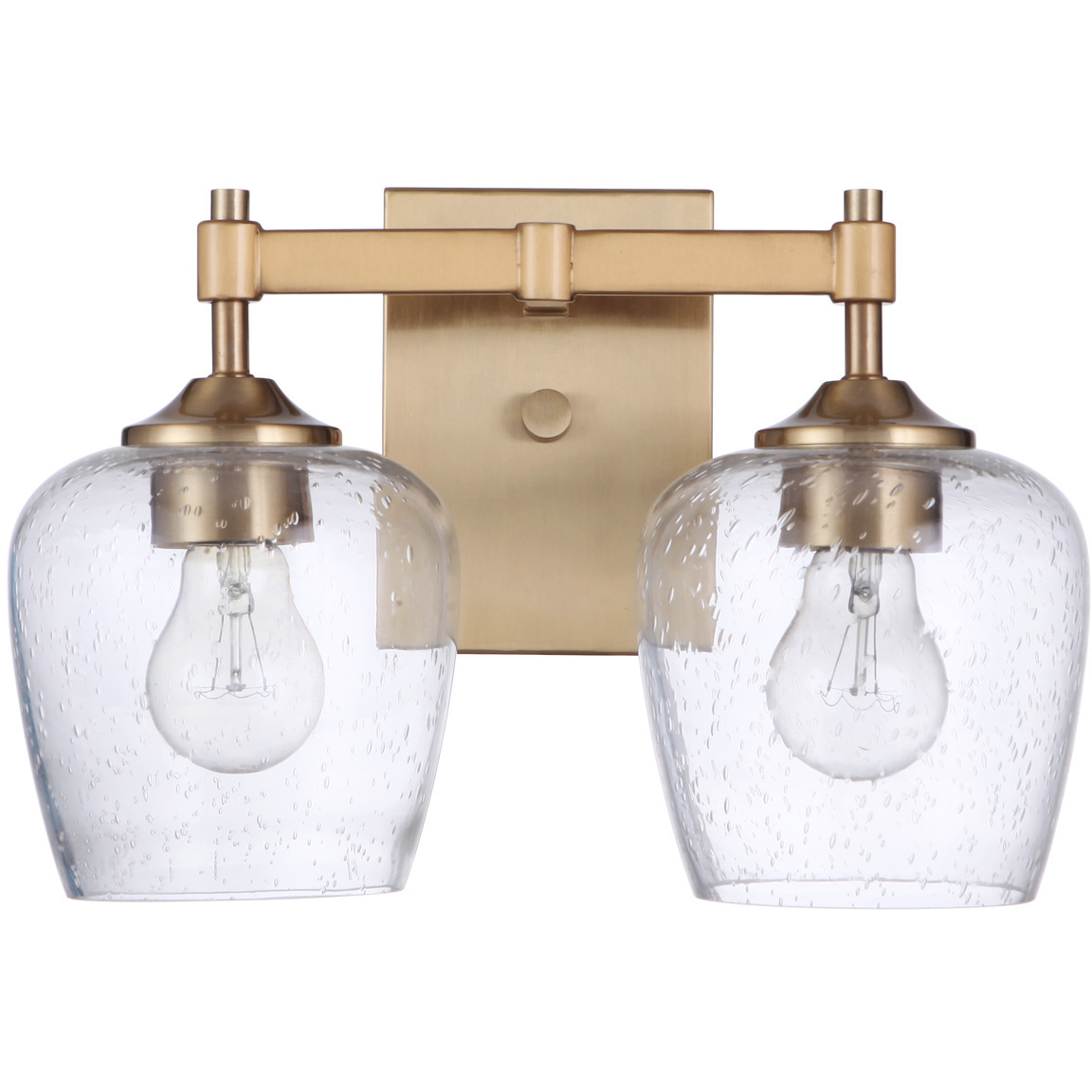 Stellen 2 Light 13 inch Satin Brass Vanity Light Wall Light
