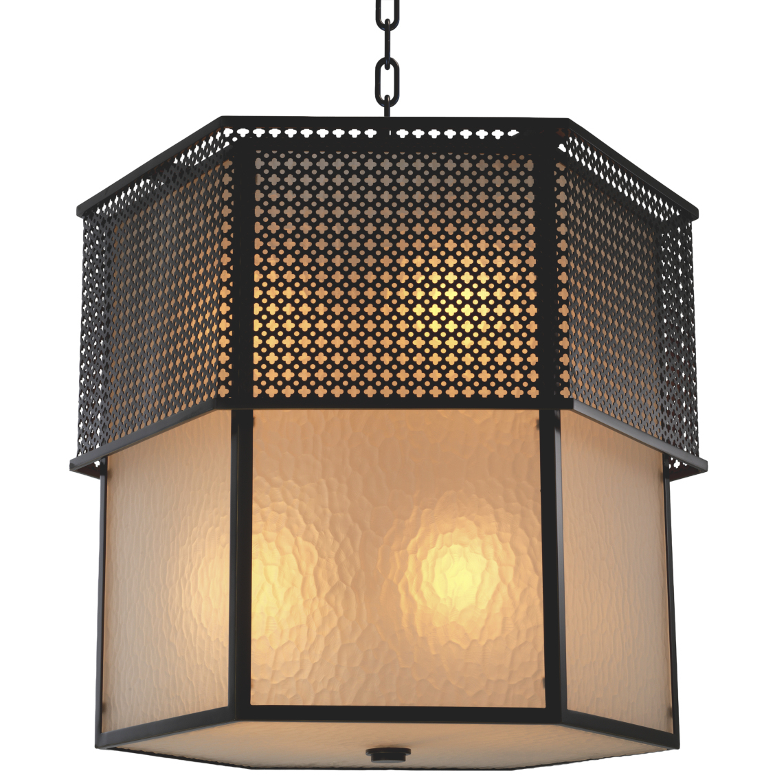 Minerva 8 Light 19.69 inch Bronze Highlight and Frosted Glass Pendant Ceiling Light