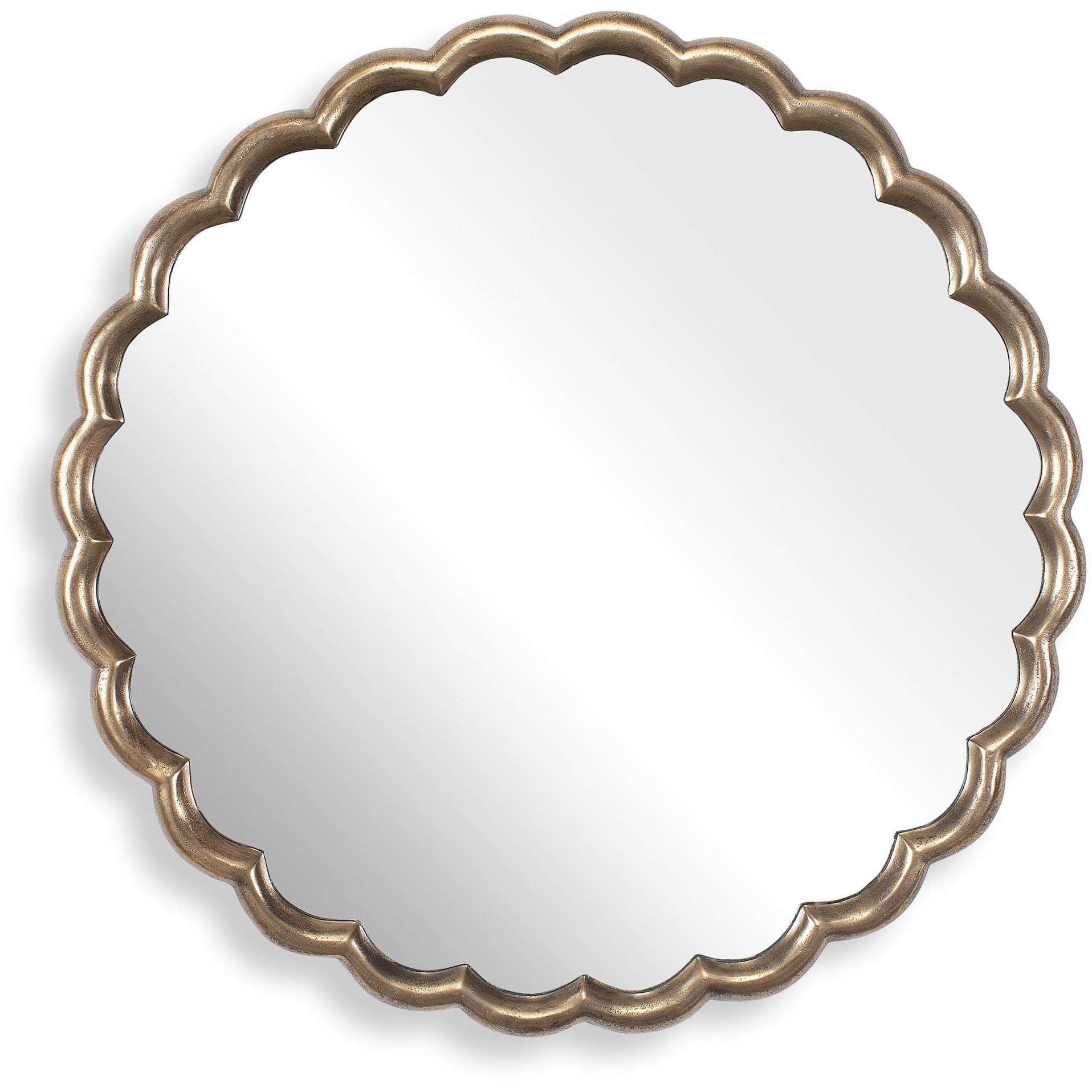 Cerrito 34 X 34 inch Antique Brass Mirror