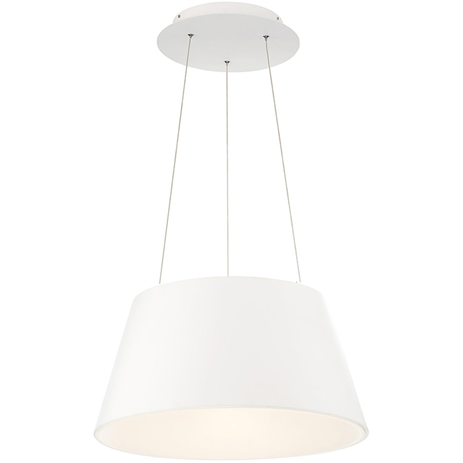 Vida LED 18 inch White Pendant Ceiling Light, dweLED