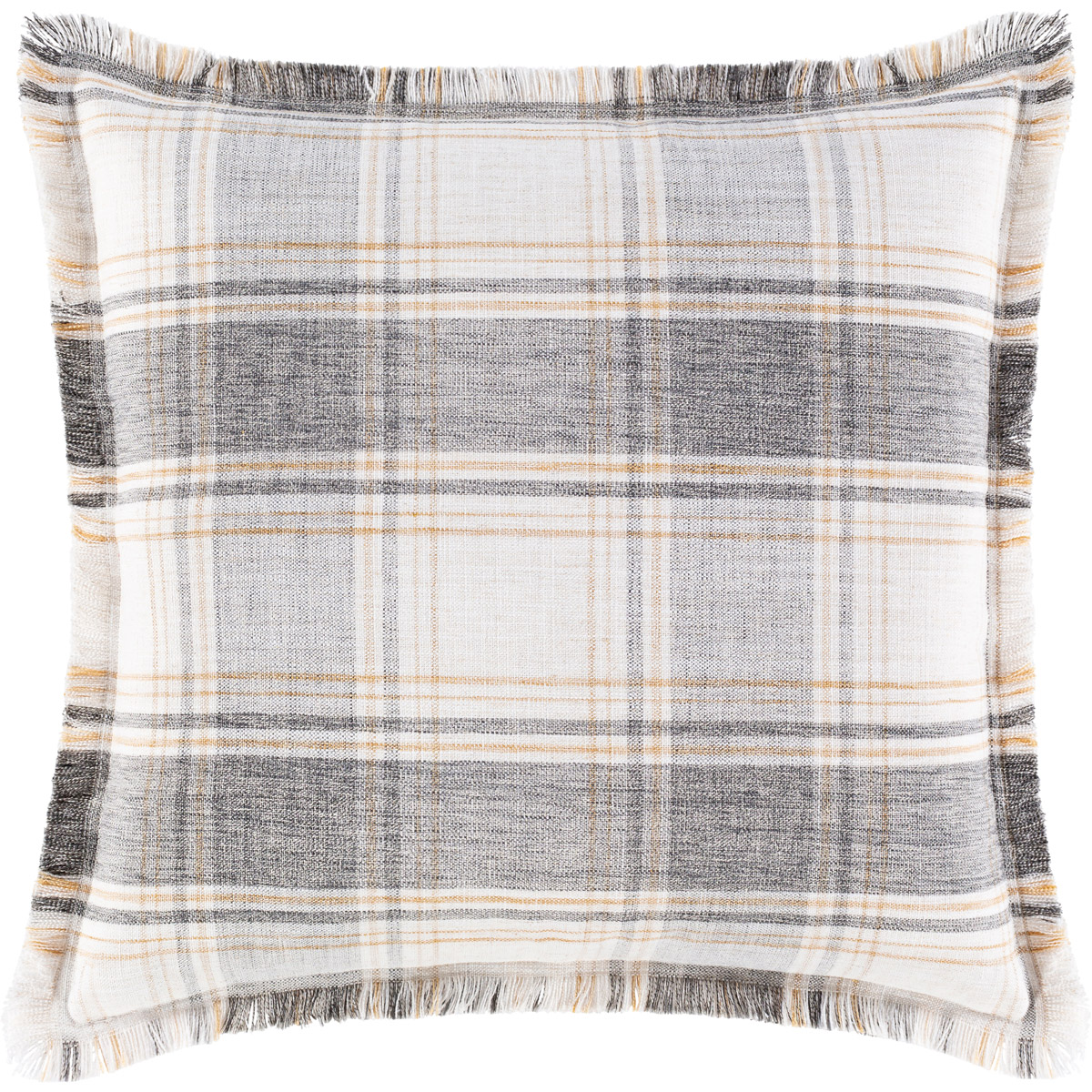 Glenwood 18 X 18 inch Cream/Charcoal/Wheat/Medium Gray Pillow Kit, Square