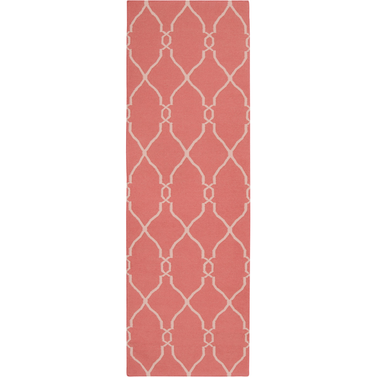 Fallon 96 X 30 inch Rose, Ivory Rug