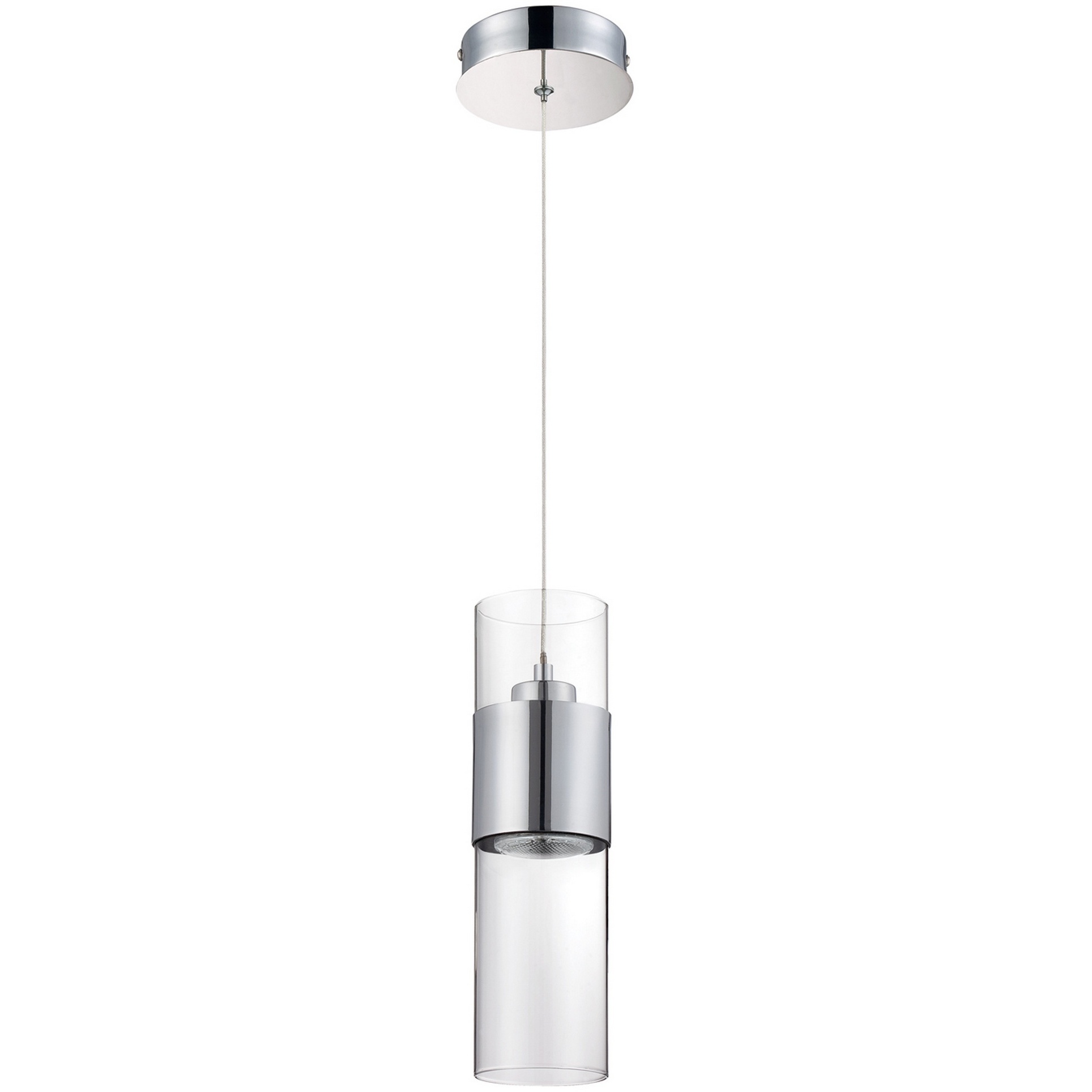 Lola 1 Light 5 inch Chrome Pendant Ceiling Light