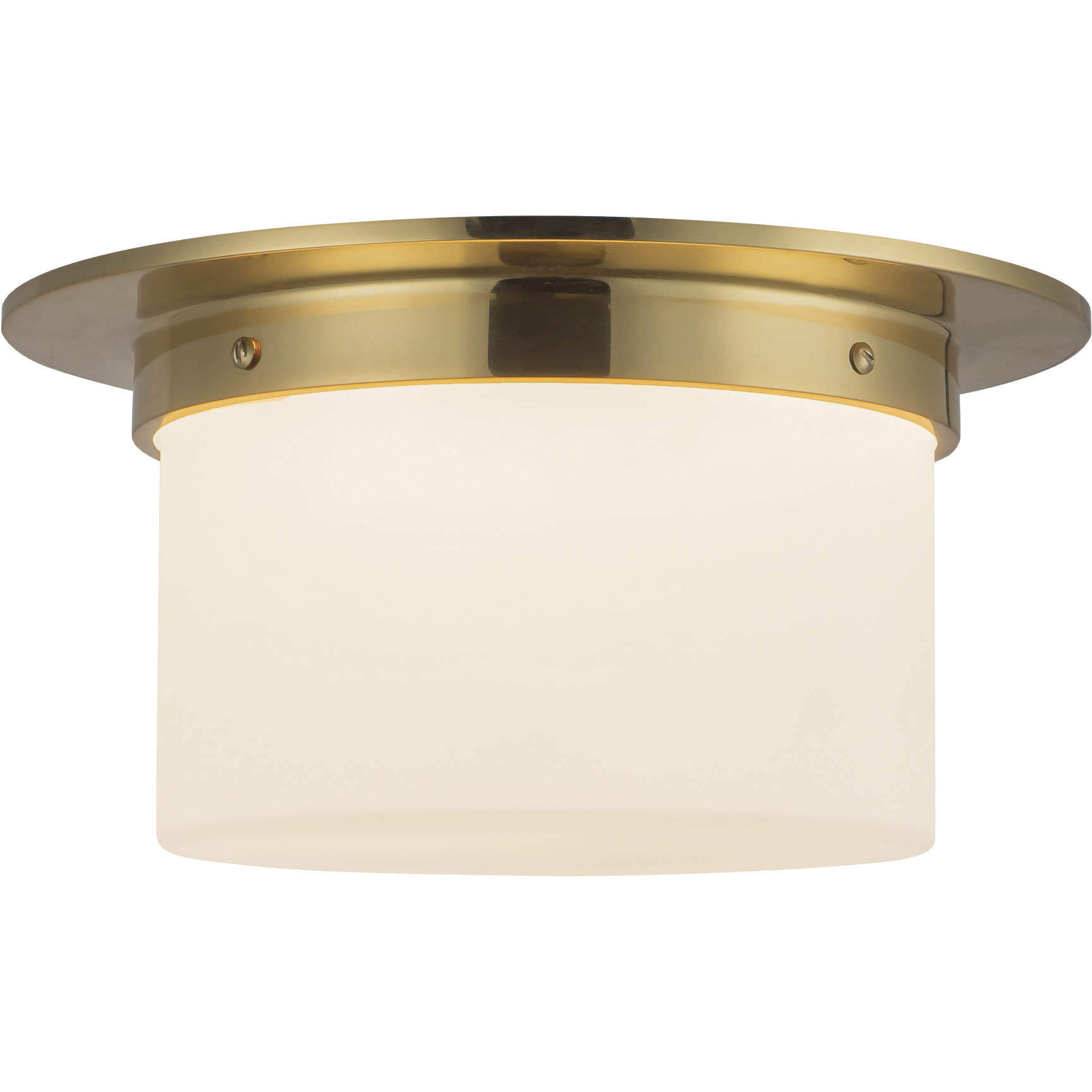 Mineral 2 Light 11.13 inch Patina Brass and Opal Glass Flush Mount Ceiling Light in Opal Glass Shade