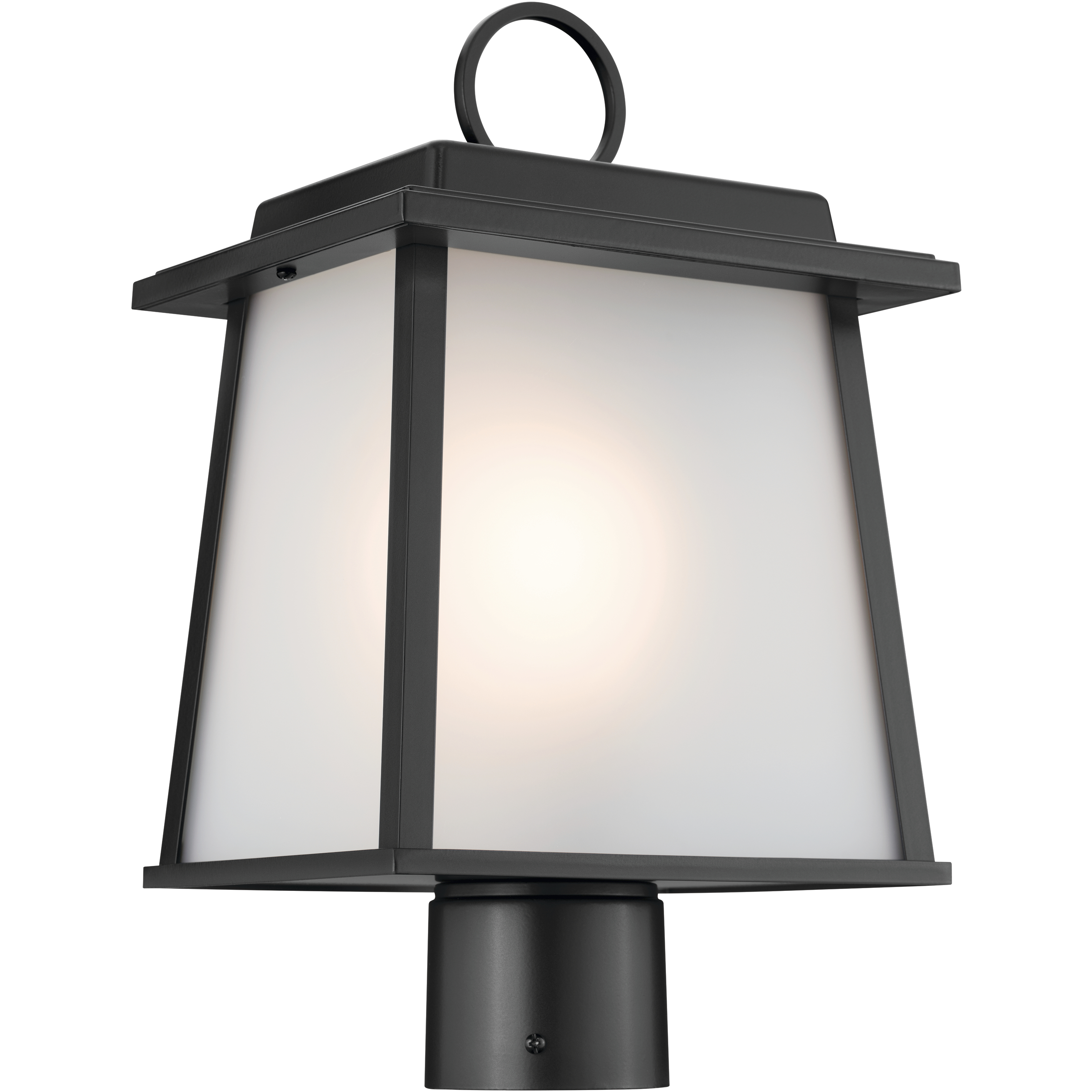 Noward 1 Light 15 inch Black Outdoor Post Lantern