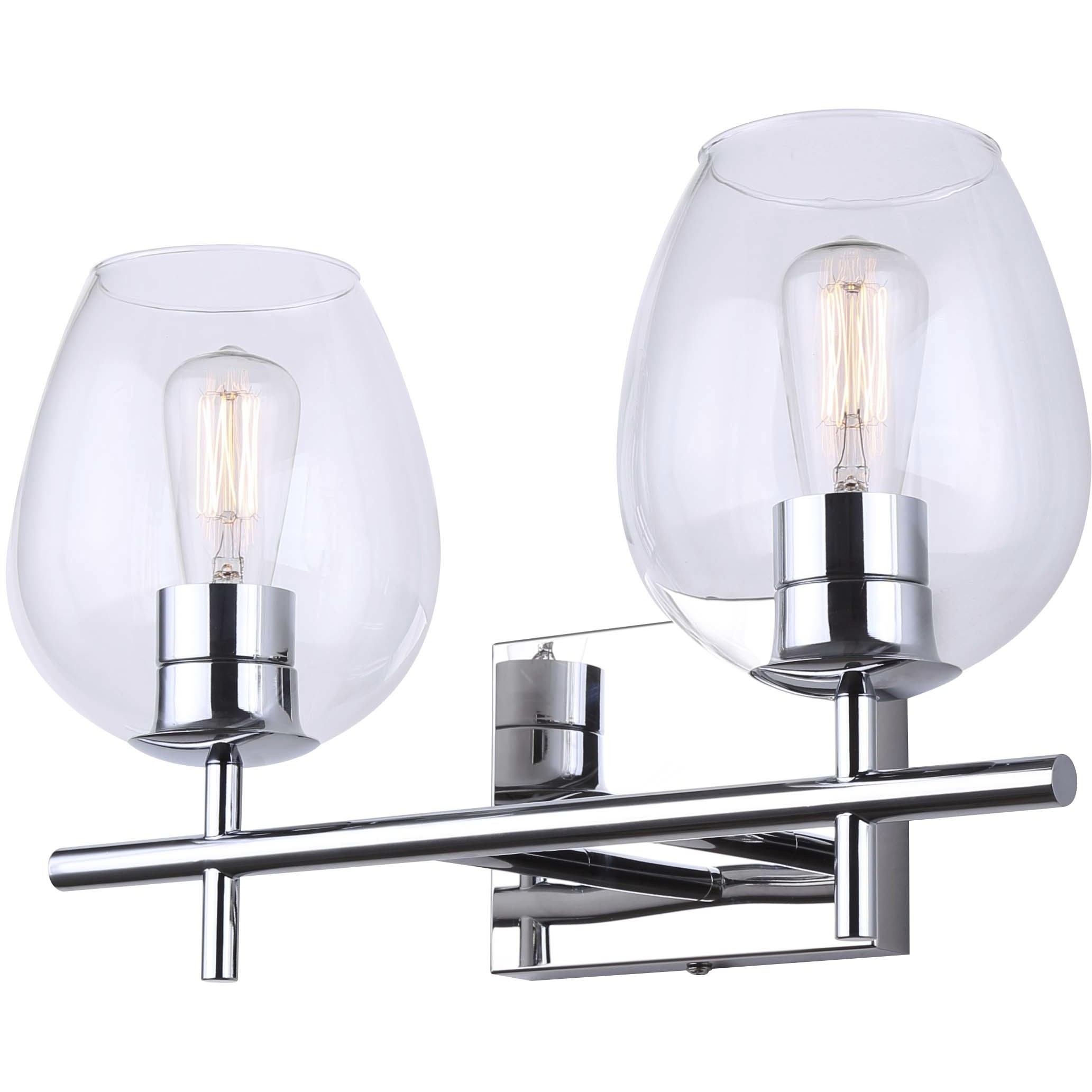Cain 2 Light 15.75 inch Chrome Vanity Light Wall Light