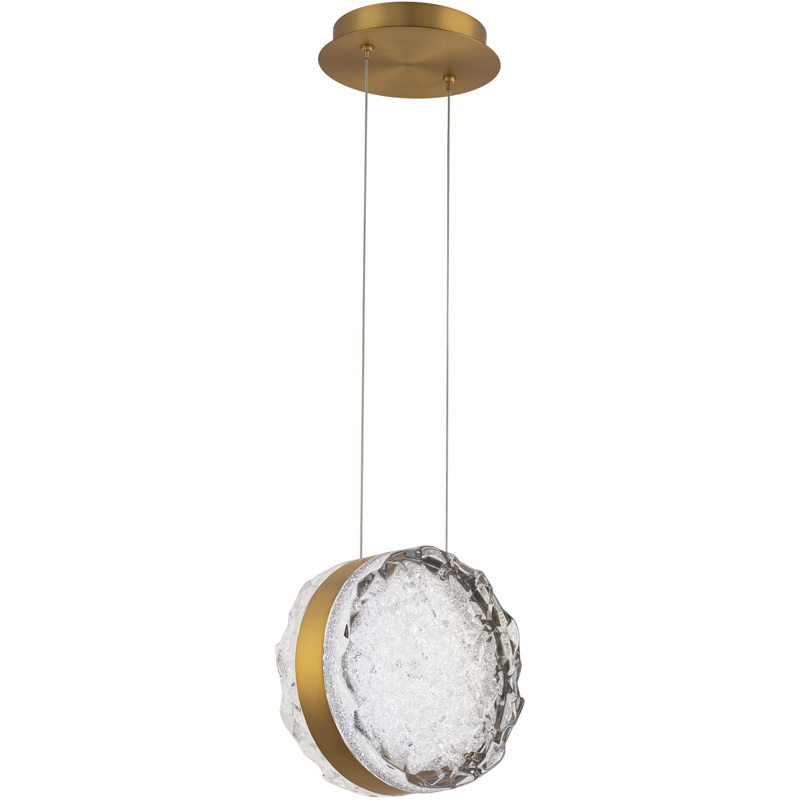Beyond Bramble LED 9 inch Aged Brass Mini Pendant Ceiling Light