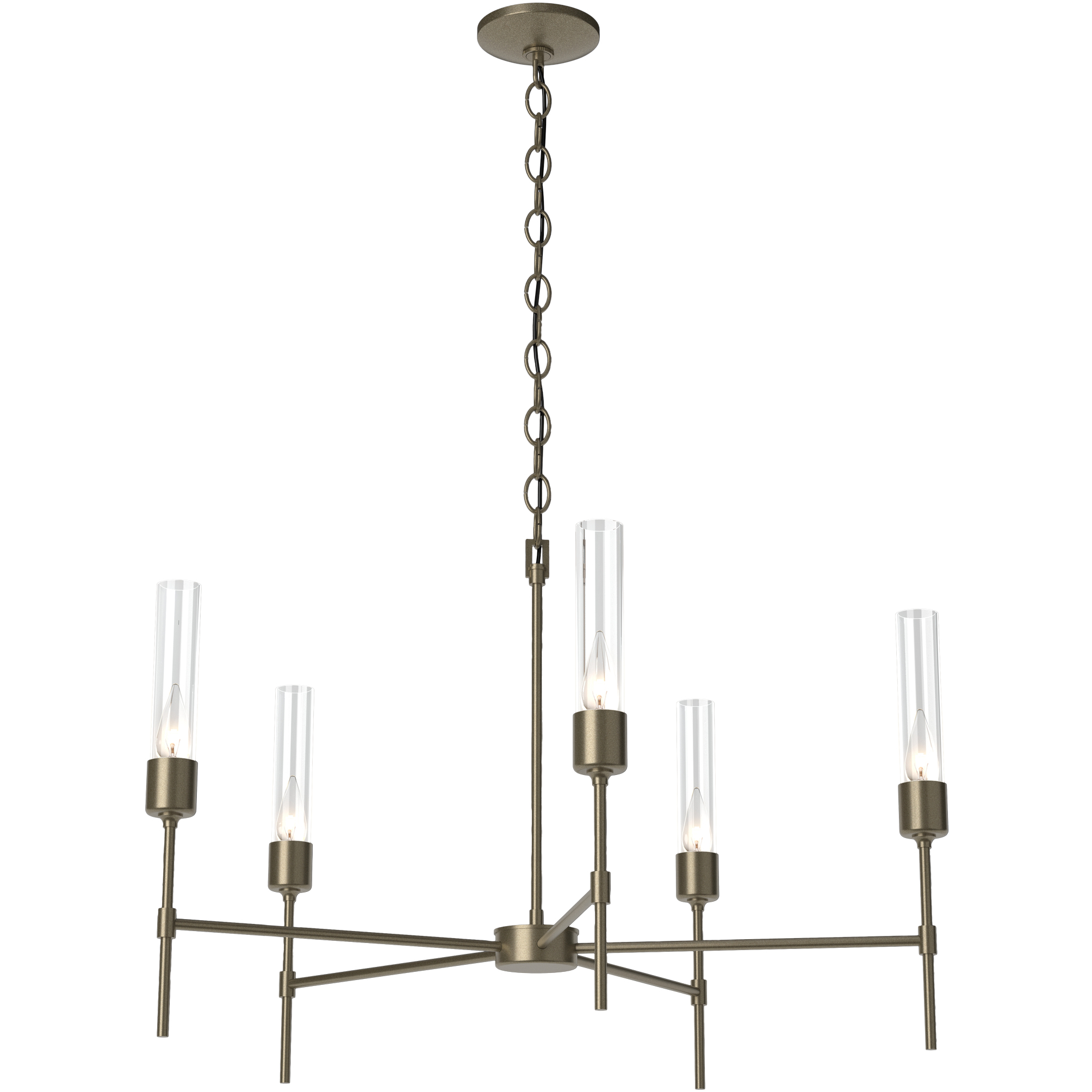 Vela 5 Light 30.3 inch Soft Gold Chandelier Ceiling Light - Open Box