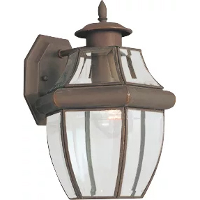 Lancaster 1 Light 12 inch Antique Bronze Outdoor Wall Lantern, Medium