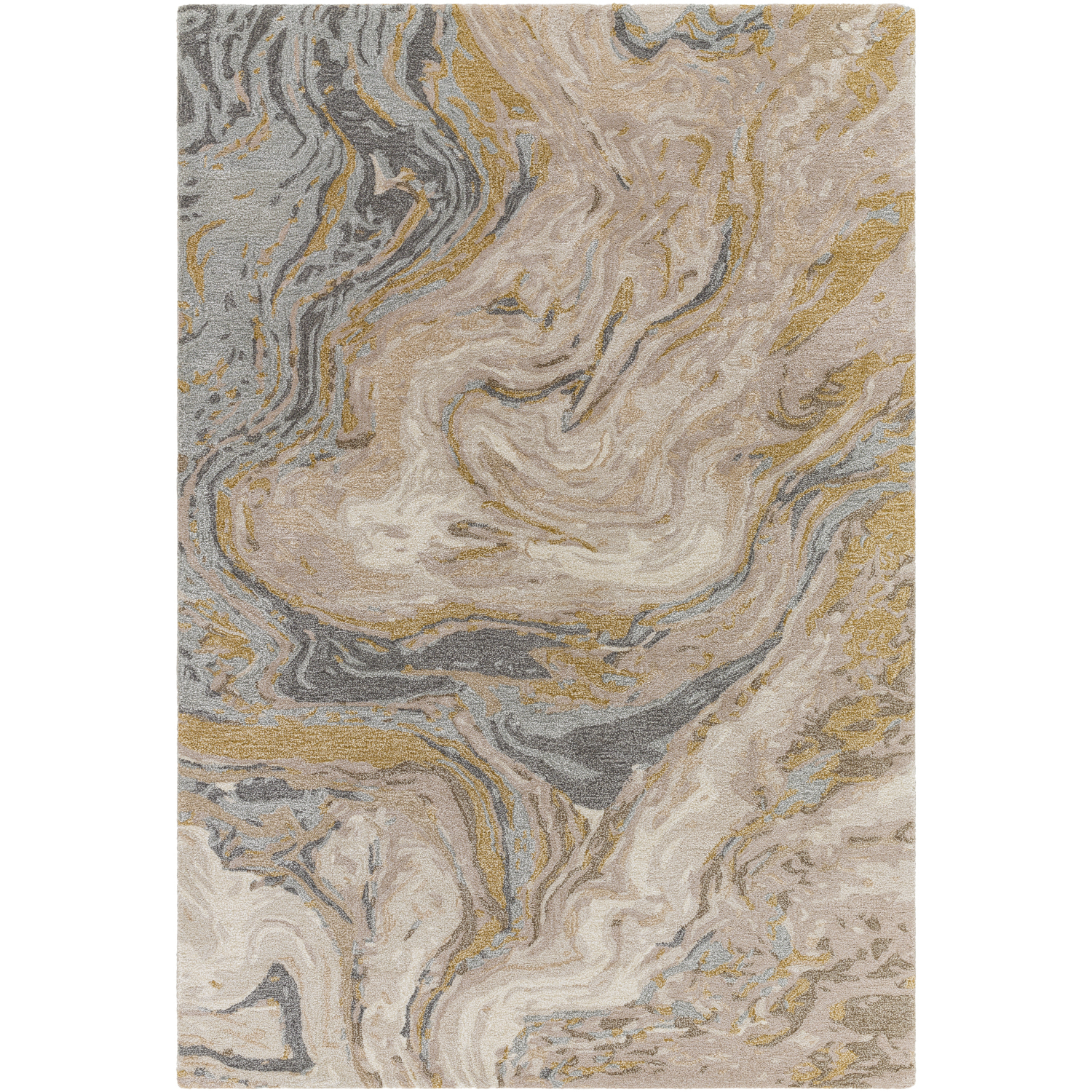 Kavita 144 X 106 inch Khaki / Prairie Dust / Ash / Nickel Handmade Rug in 9 x 12