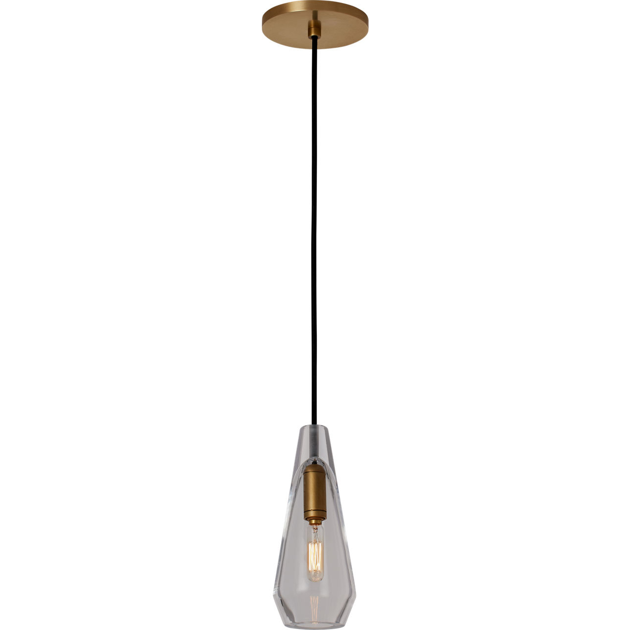 Sean Lavin Lustra 1 Light 3.7 inch Natural Brass Line-Voltage Pendant Ceiling Light in No Lamp