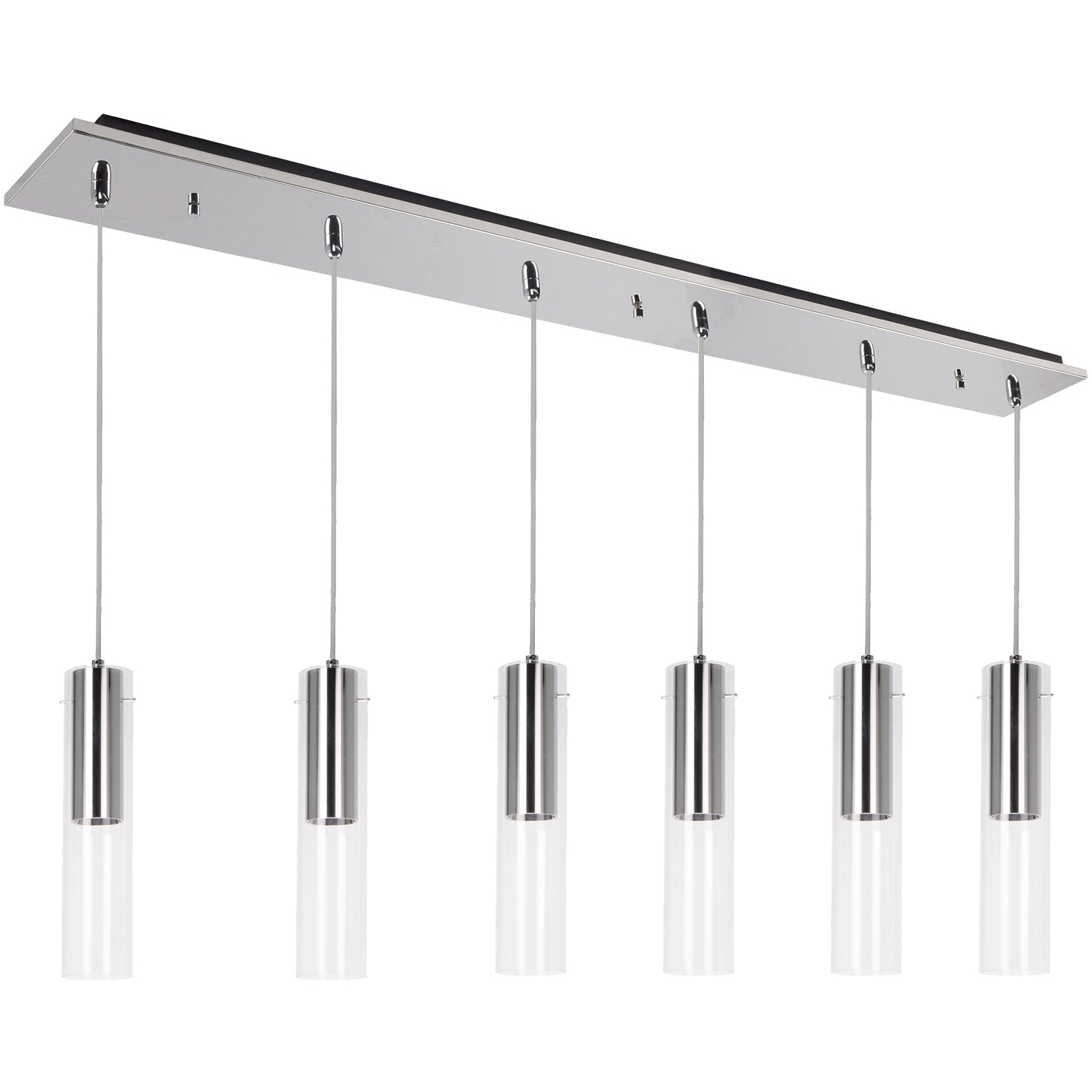 Lena LED 5.13 inch Chrome Multi Pendant Ceiling Light