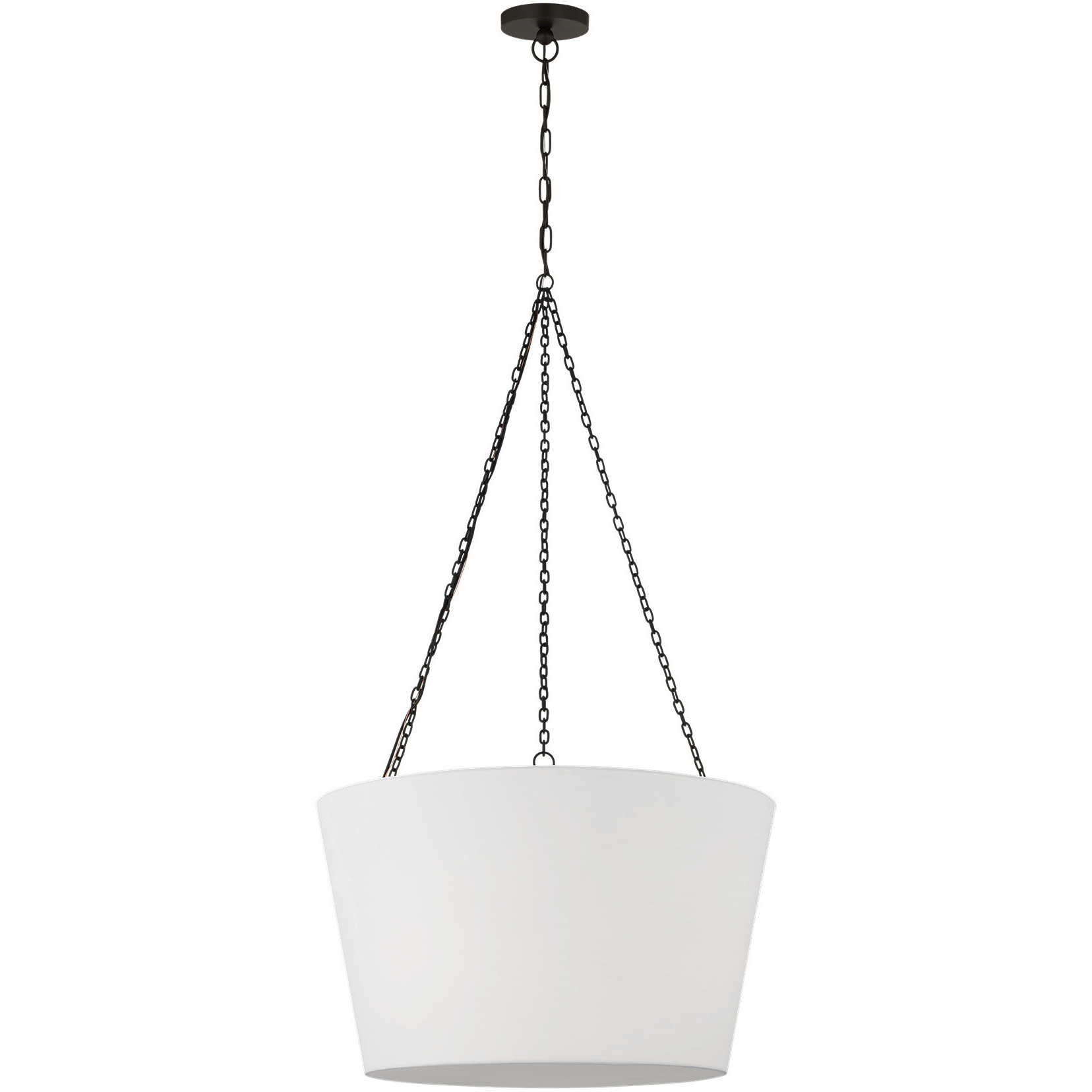 Paloma Contreras Herve 3 Light 24 inch Aged Iron Hanging Shade Ceiling Light