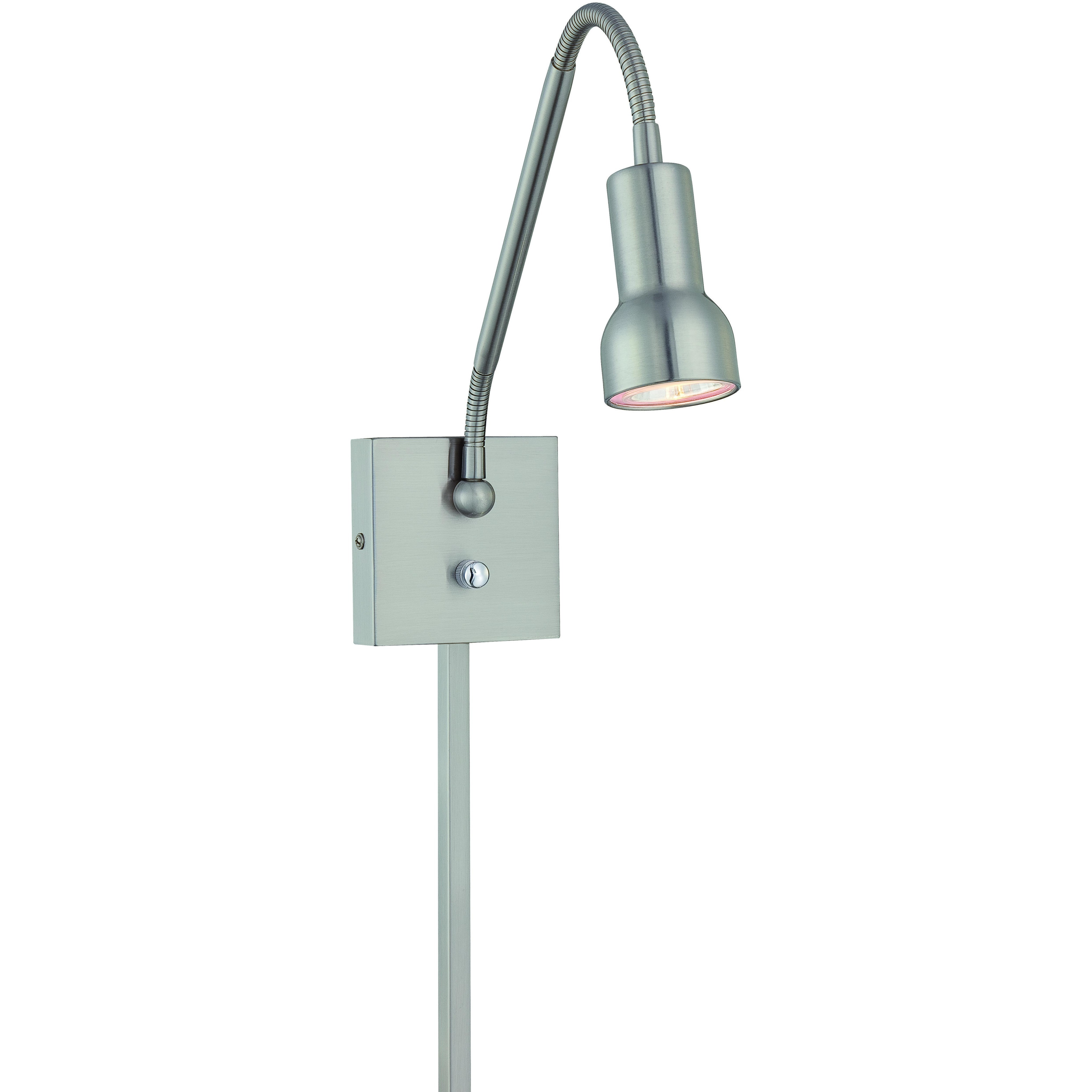 Save Your Marriage LED 4.5 inch Brushed Nickel Wall Lamp Wall Light