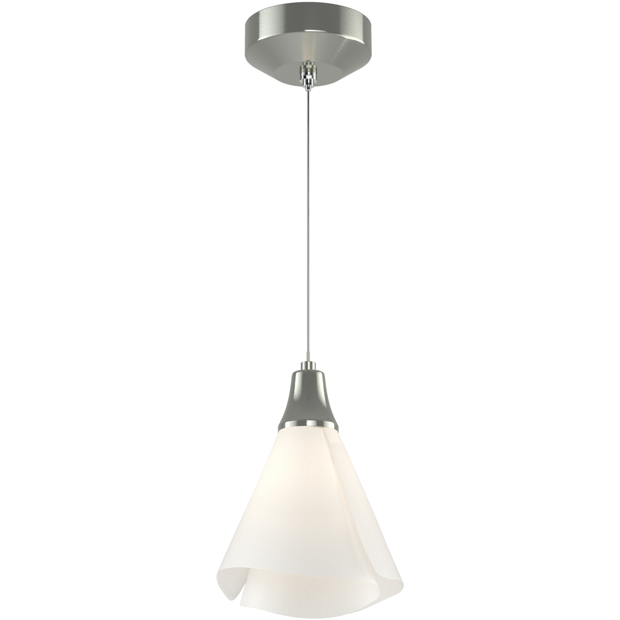 Mobius 1 Light 7.3 inch Sterling Mini Pendant Ceiling Light