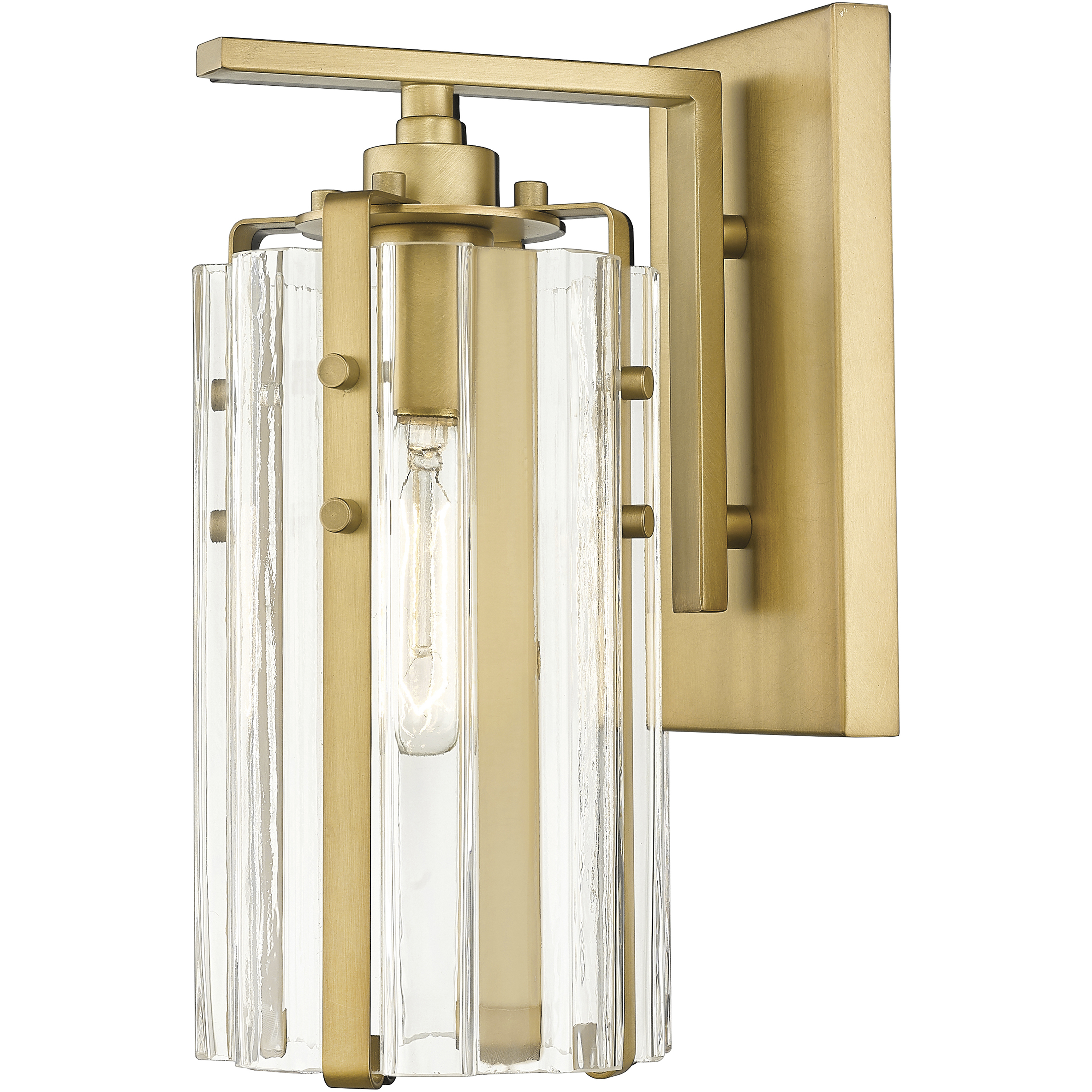 Alverton 1 Light 5.25 inch Rubbed Brass Wall Sconce Wall Light in Rubbed Bronze