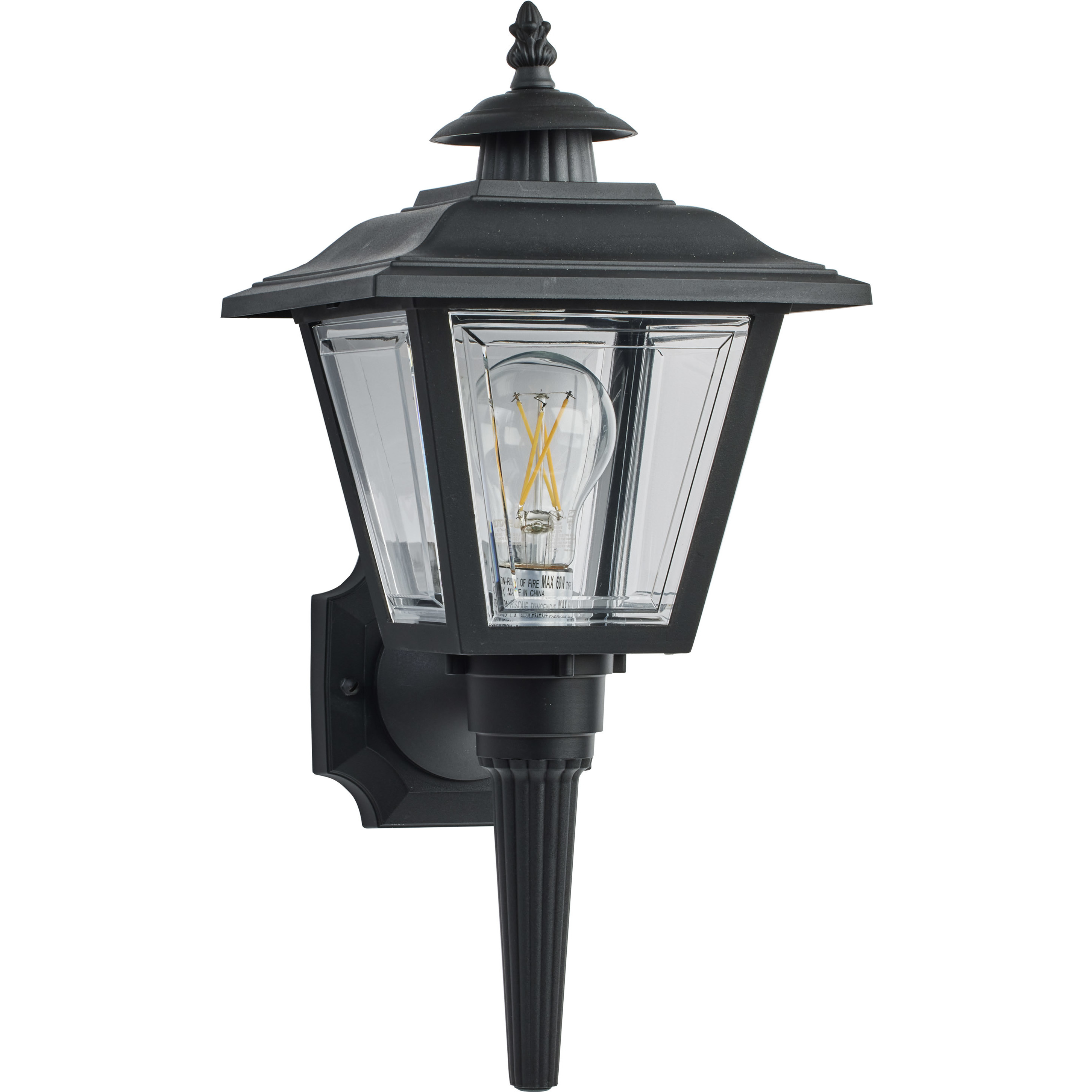 Brentwood 1 Light 17 inch Black Outdoor Wall Lantern