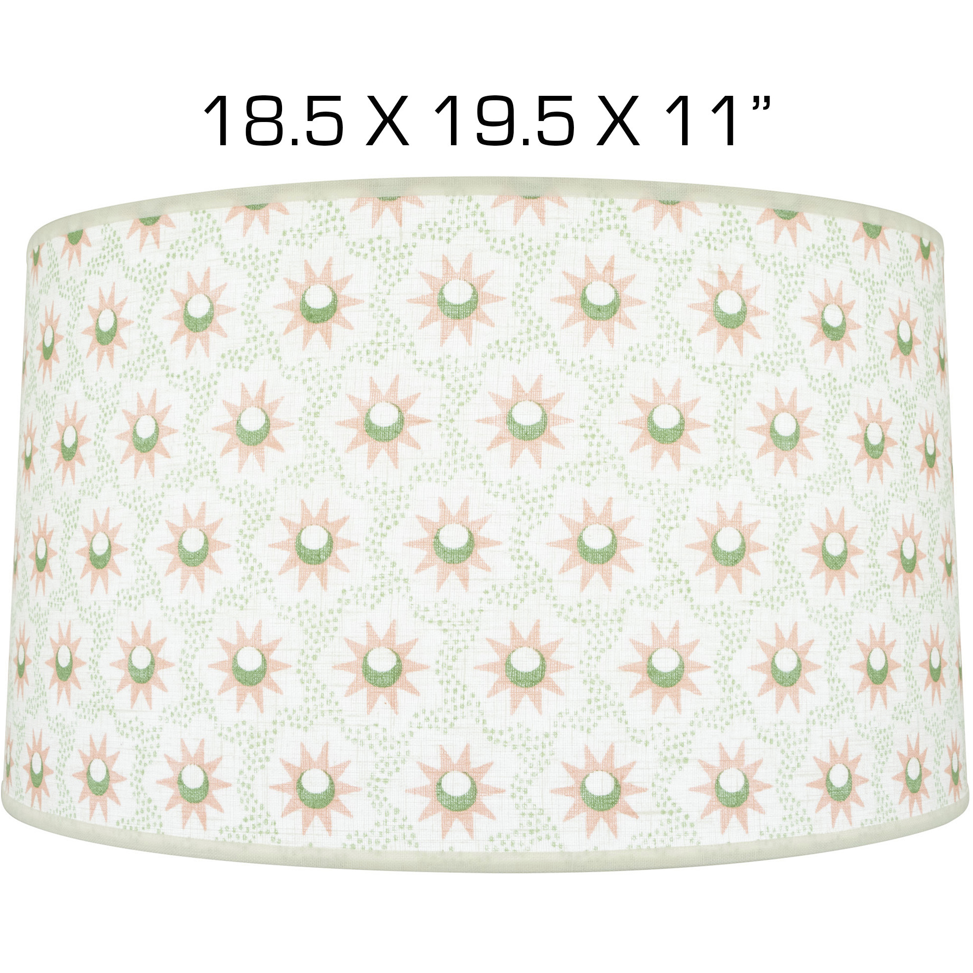 Abbey Rose Pink & Green 19.5 inch Shade