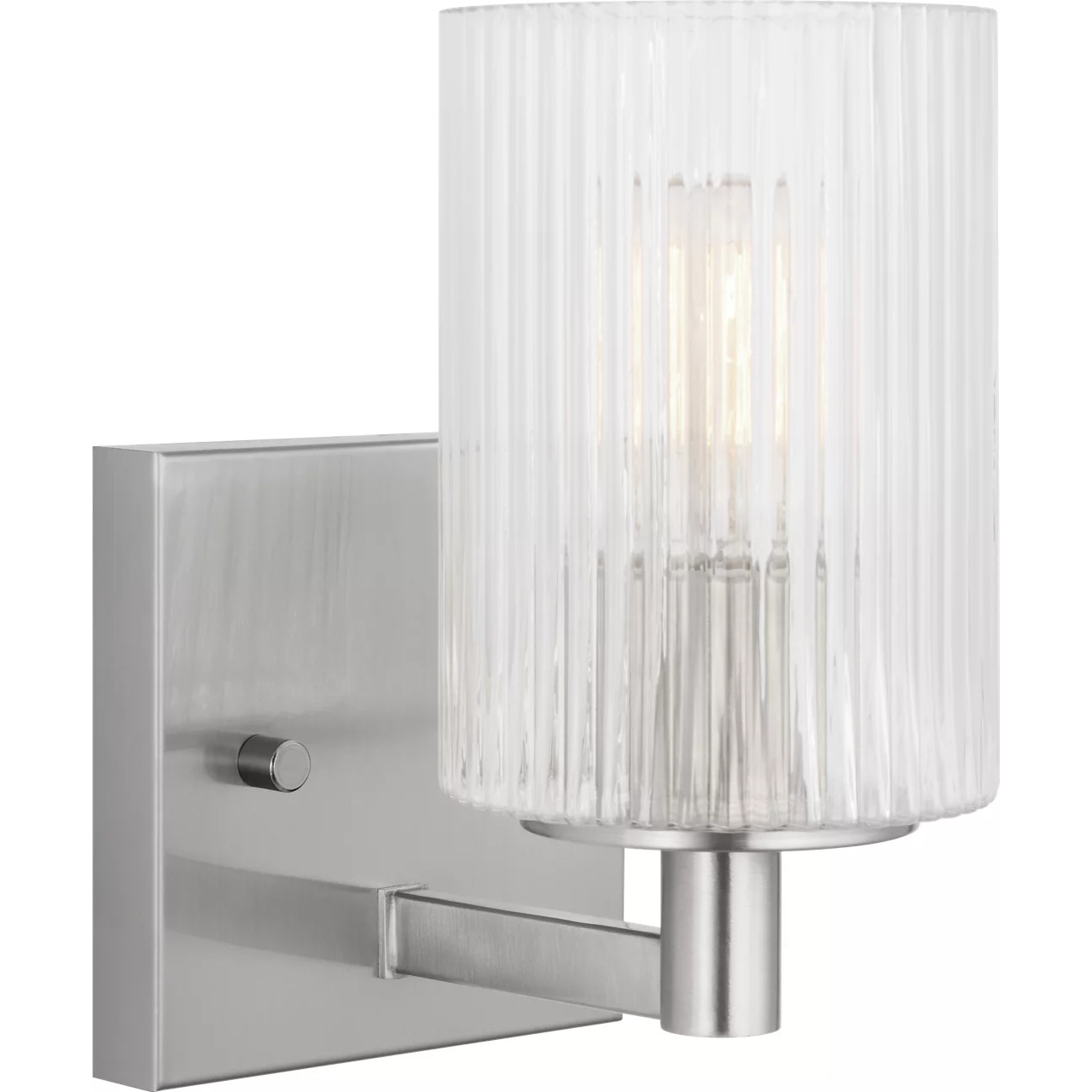 Lando 1 Light 4.75 inch Brushed Steel Wall Bath Fixture Wall Light