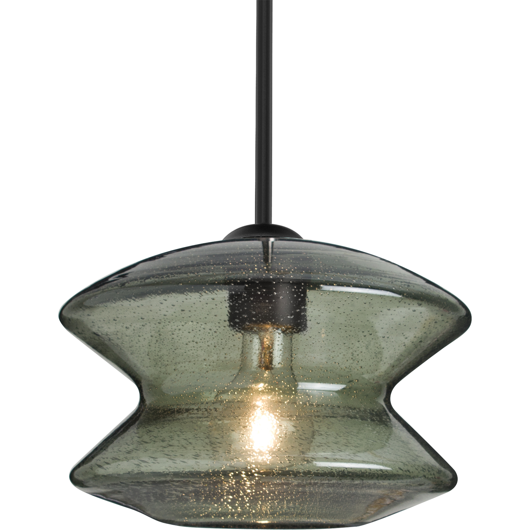 Zen 1 Light Black Stem Pendant Ceiling Light