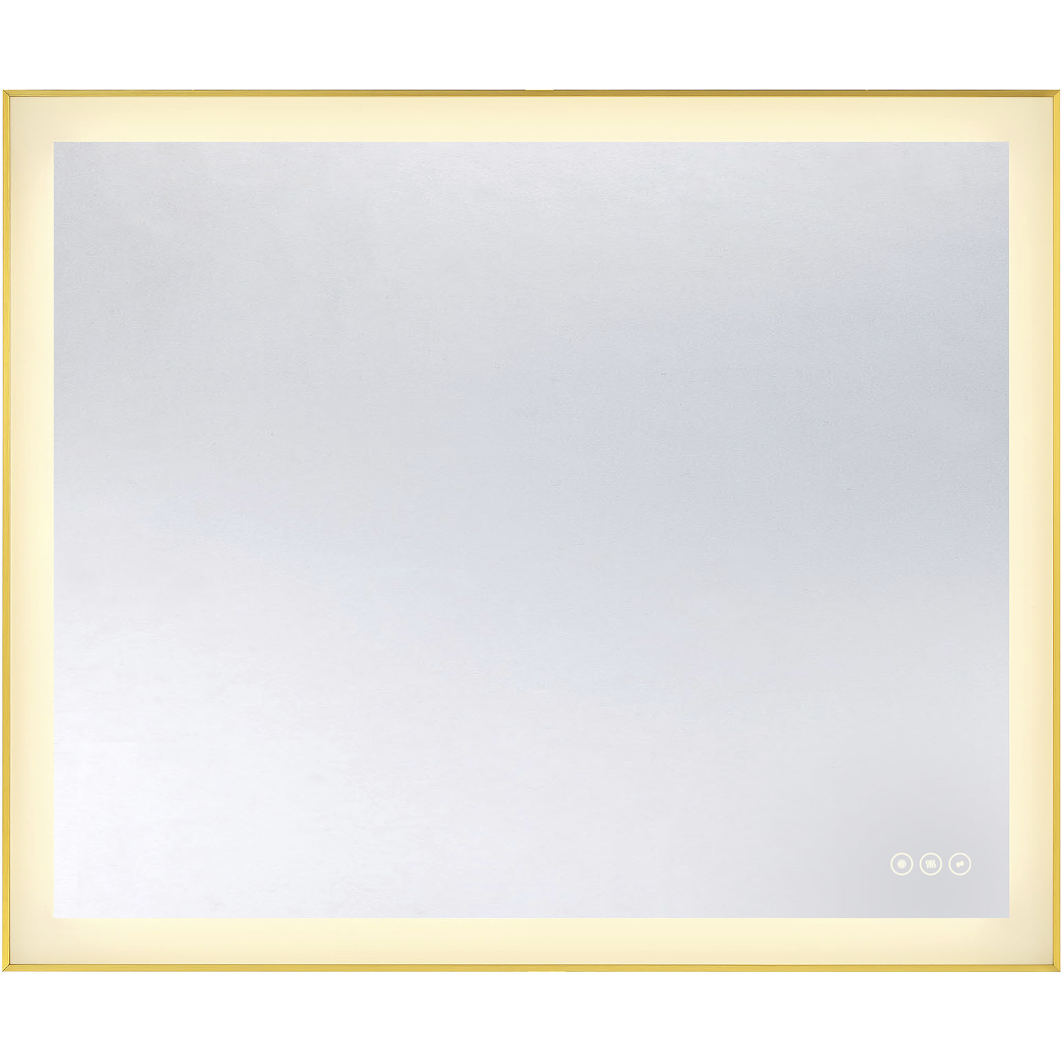 Paulding 36 X 30 inch Gold LED Mirror, Frontlit