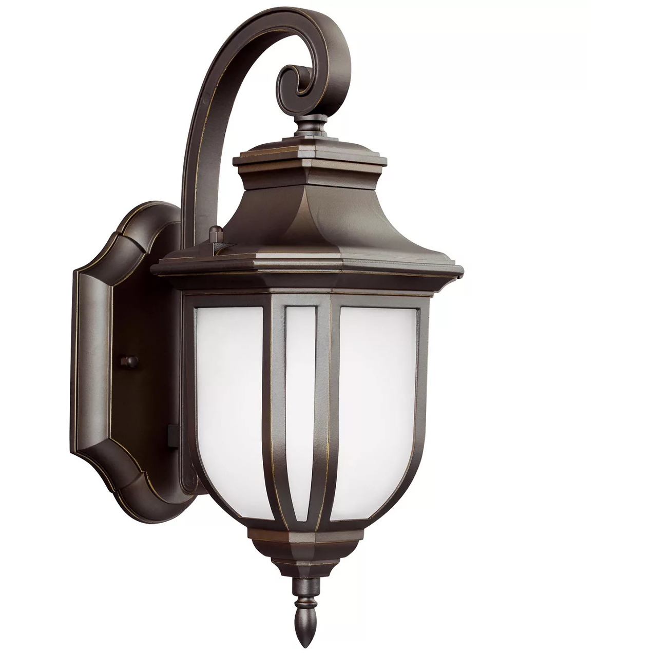 Childress 1 Light 12.63 inch Antique Bronze Outdoor Wall Lantern, Small