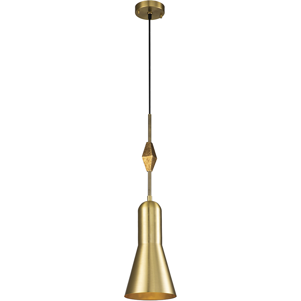 Etoile 1 Light 7 inch Aged Brass Pendant Ceiling Light