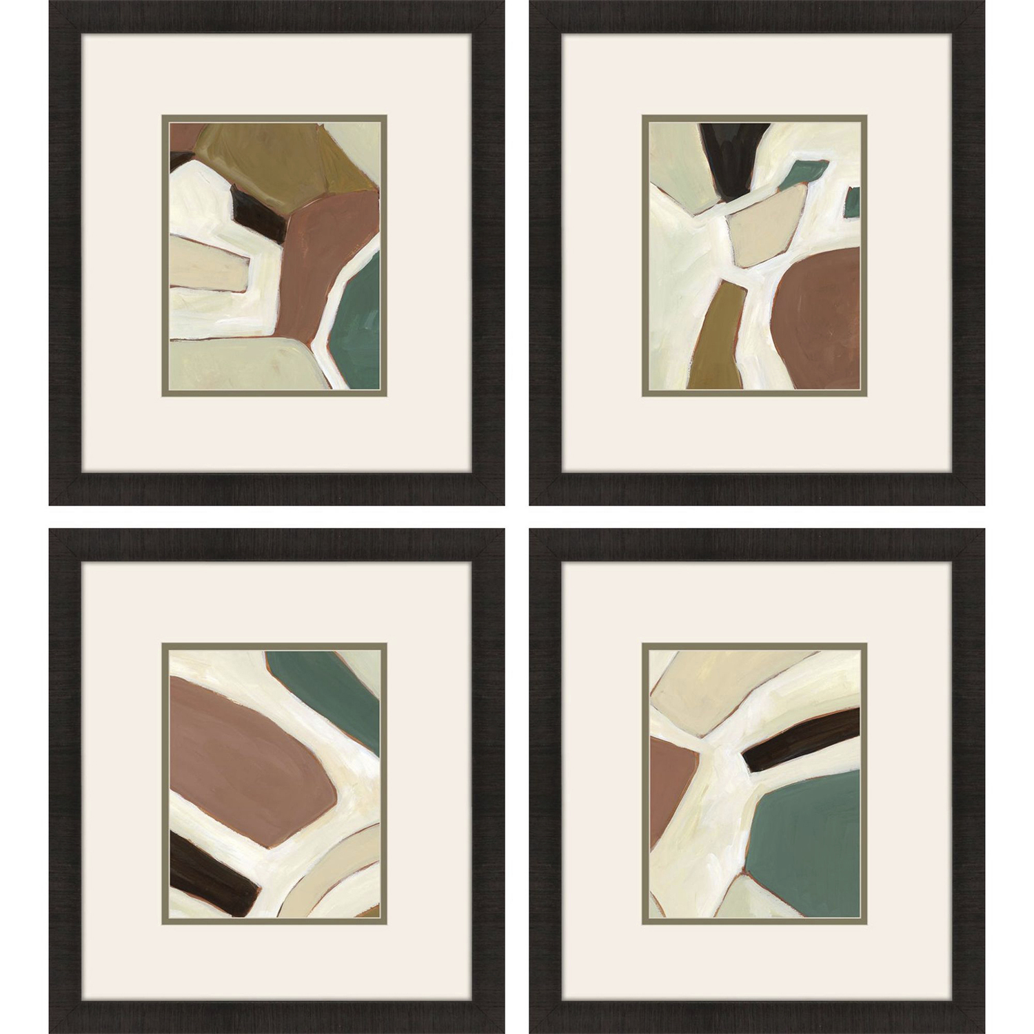 Highland Hues Brown and Green and Beige and Rust Framed Art, Propac