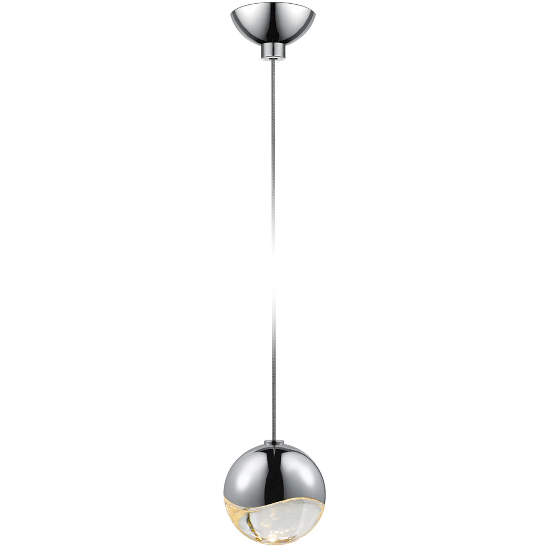 Grapes LED 2.5 inch Polished Chrome Pendant Ceiling Light in Small