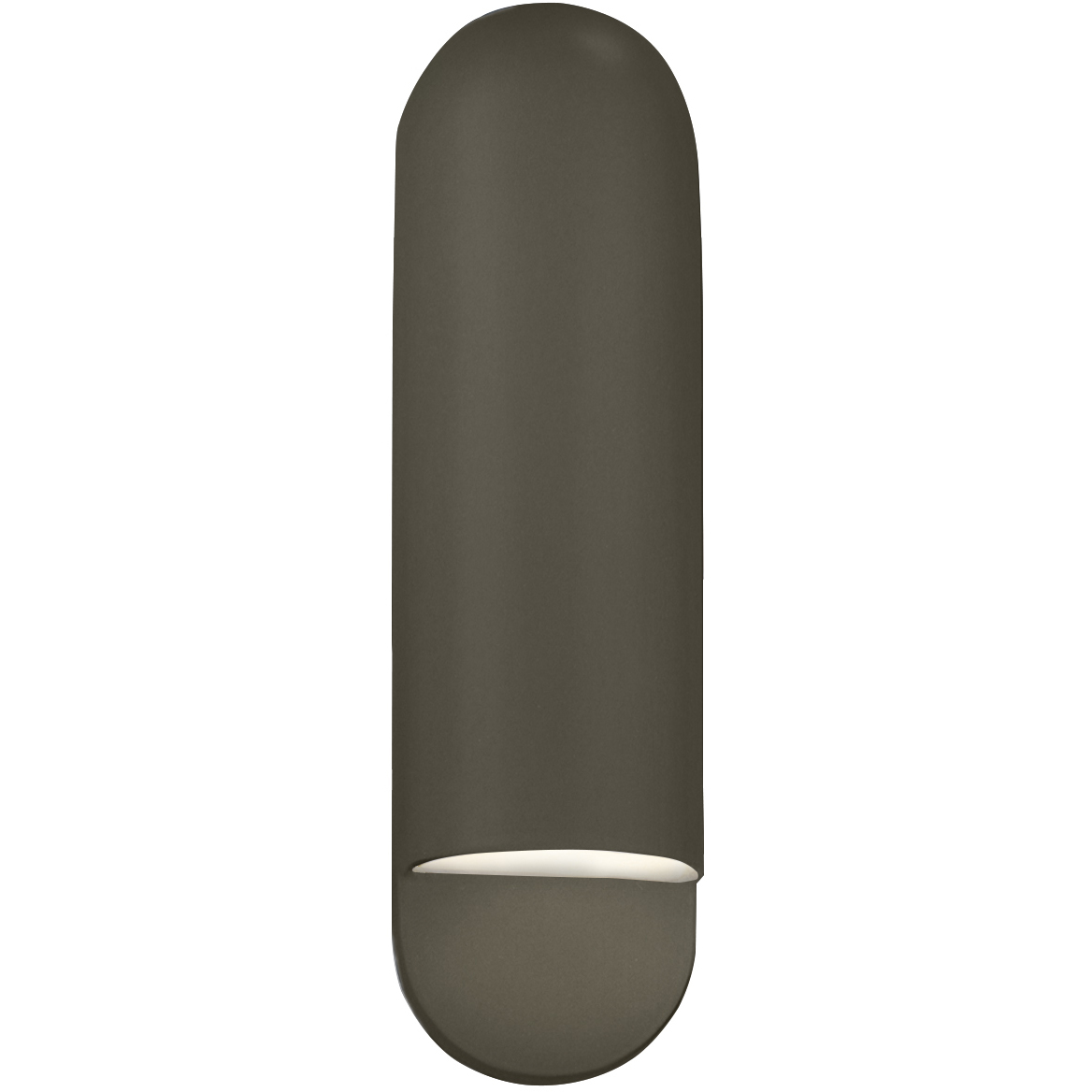 Ambiance Collection - Capsule Wall Sconce Wall Light in Replaceable Bulb, Cerise, 4D x 20H, Form+Finish+Function