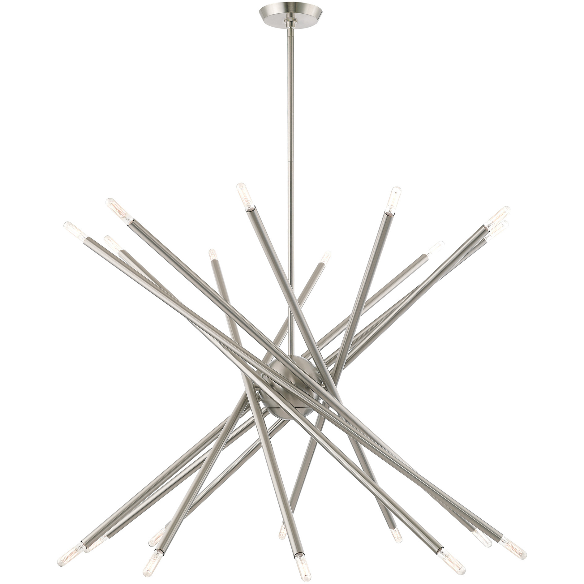 Soho 20 Light 37.5 inch Brushed Nickel Chandelier Ceiling Light
