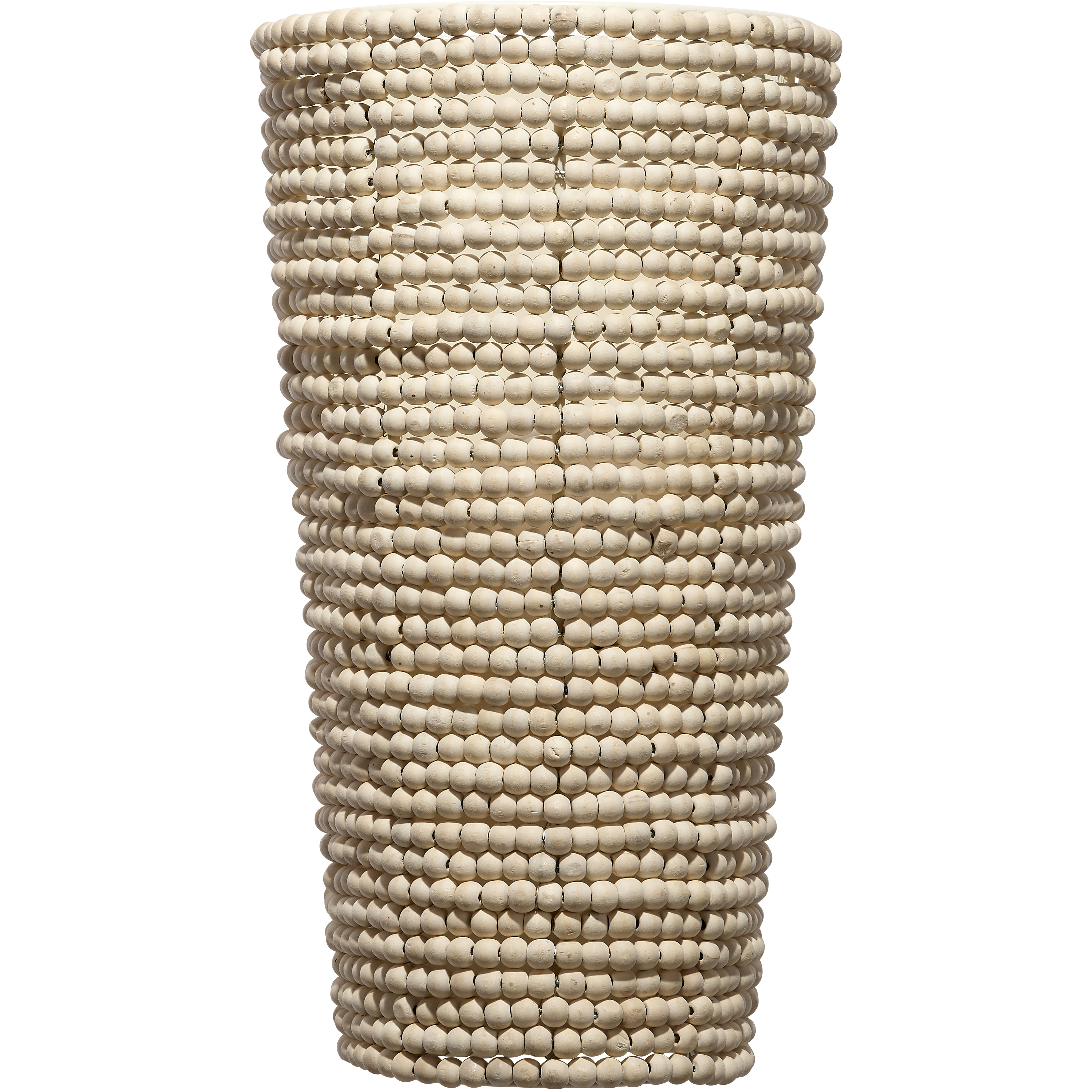 Seawall 1 Light 7.5 inch Natural Wood Beads Cone Sconce Wall Light