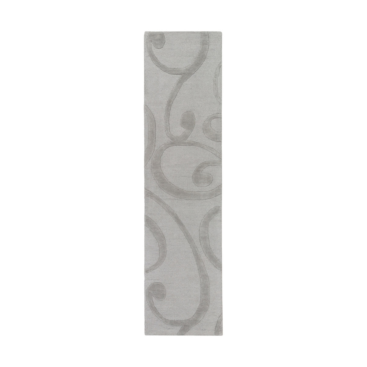 Poland 96 X 24 inch Medium Gray Indoor Runner, Runner