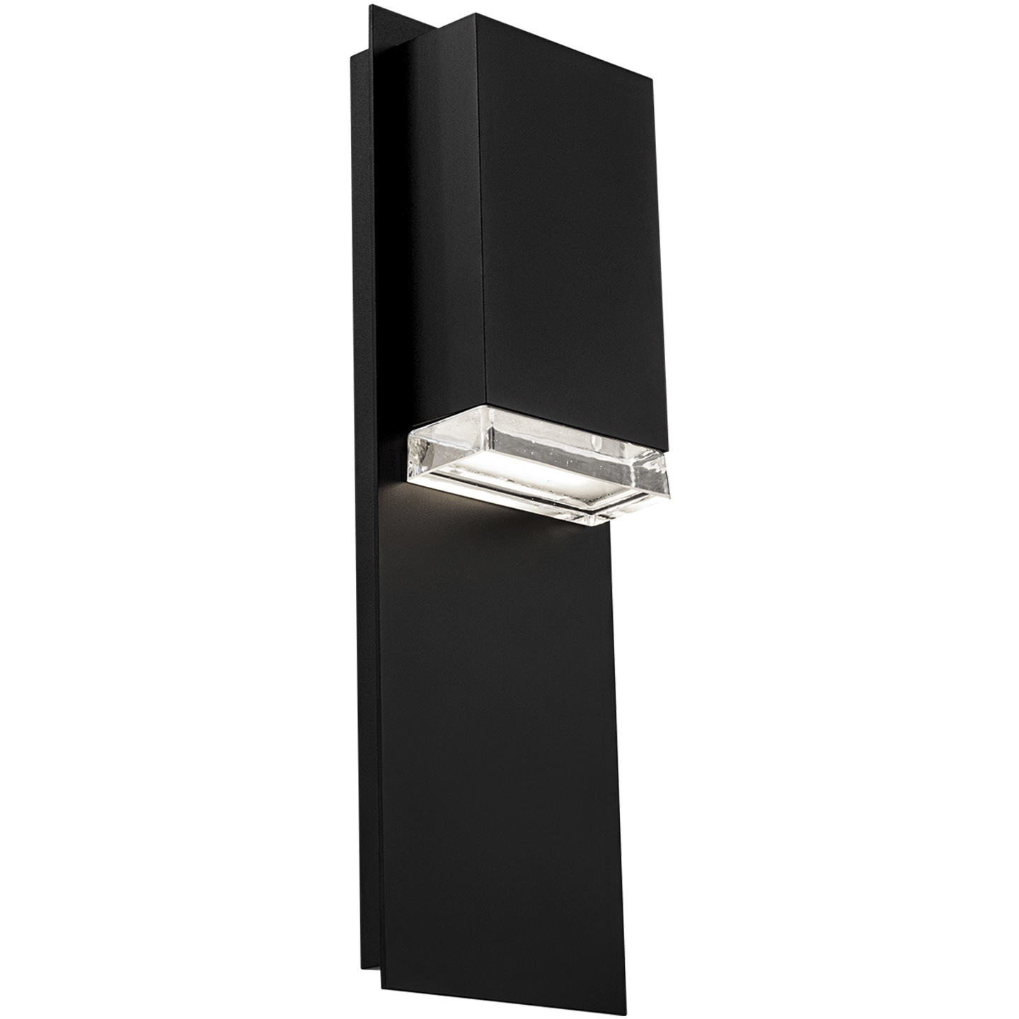 Draped 1 Light 18 inch Black Outdoor Wall Light in 3000K