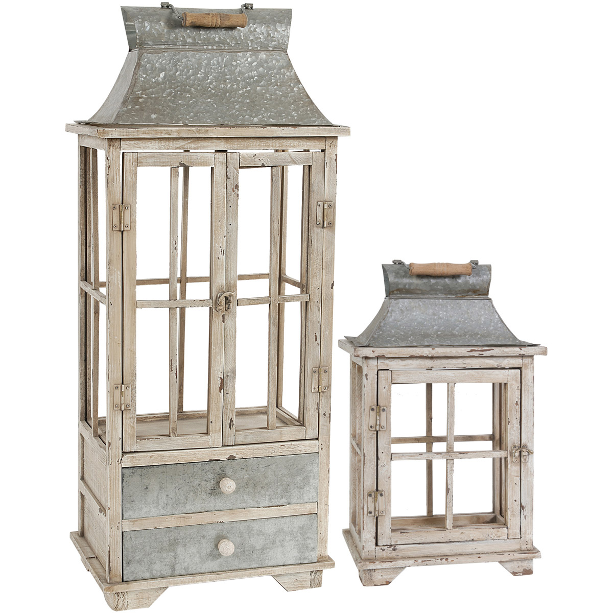 Evelyn 36.6 X 15.2 inch Decorative Lanterns, Set of 2