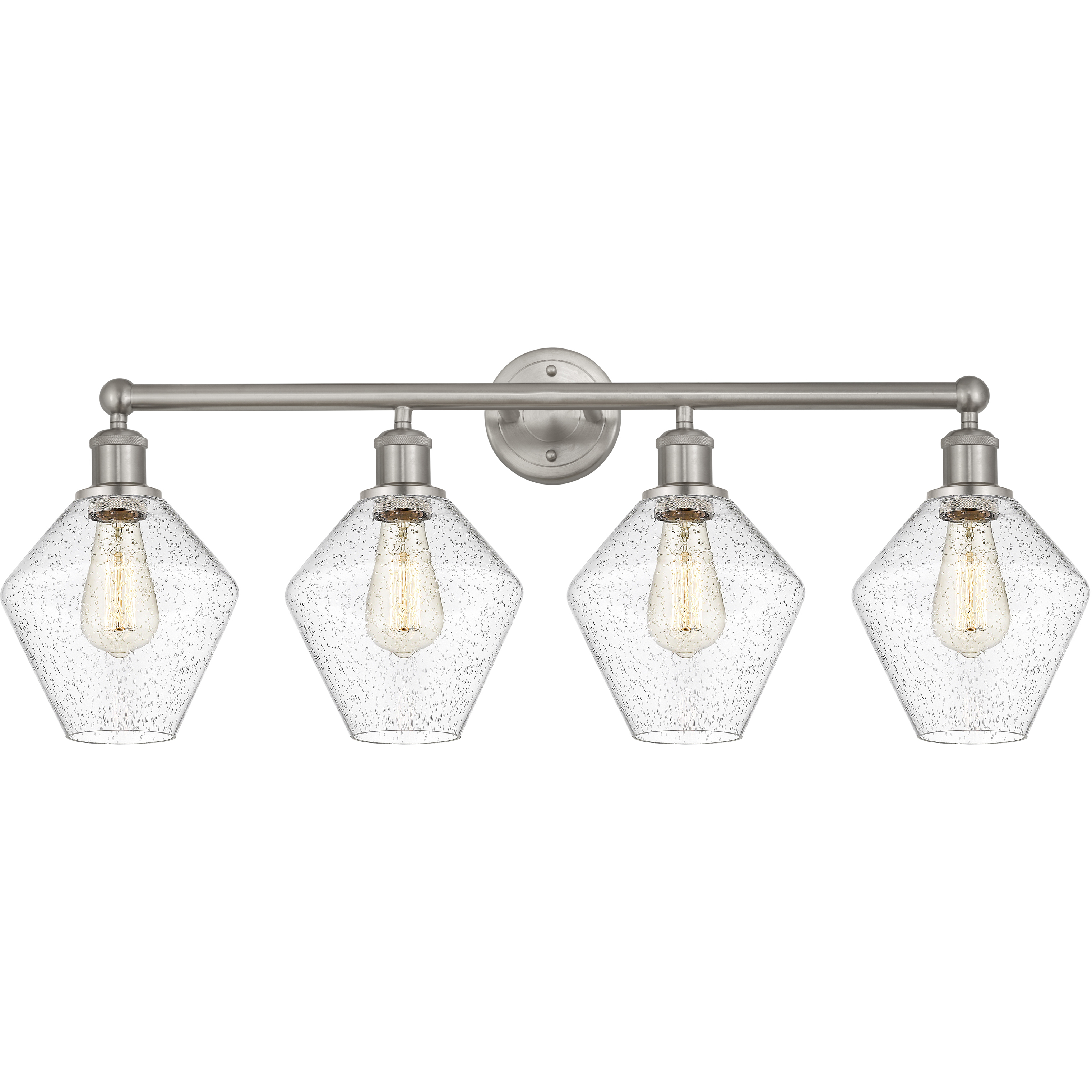Cindyrella 4 Light 35 inch Satin Nickel Bath Vanity Light Wall Light in Seedy
