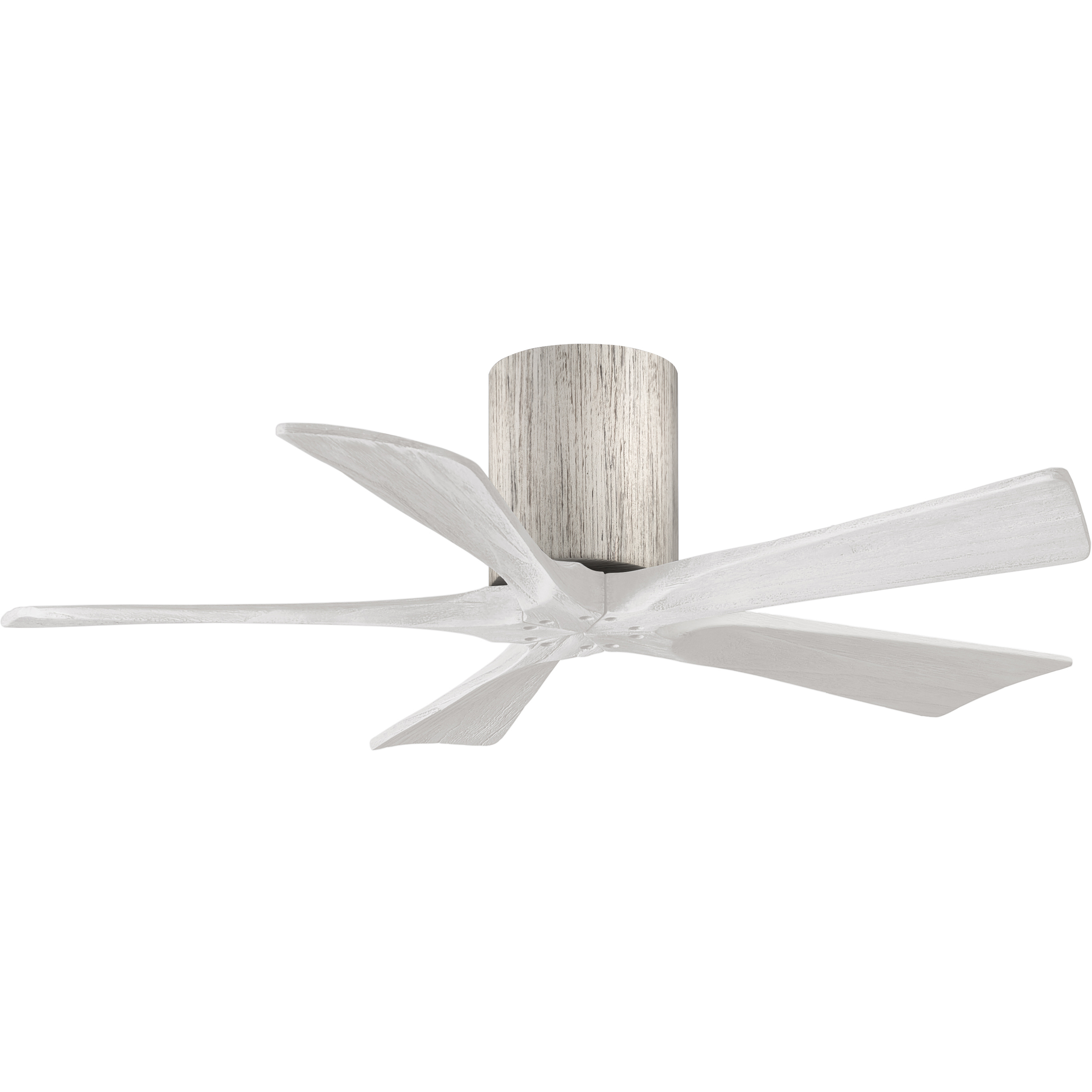 Atlas Irene-5H 42 inch Barn Wood Tone with Matte White Blades Flush Mount Paddle Fan
