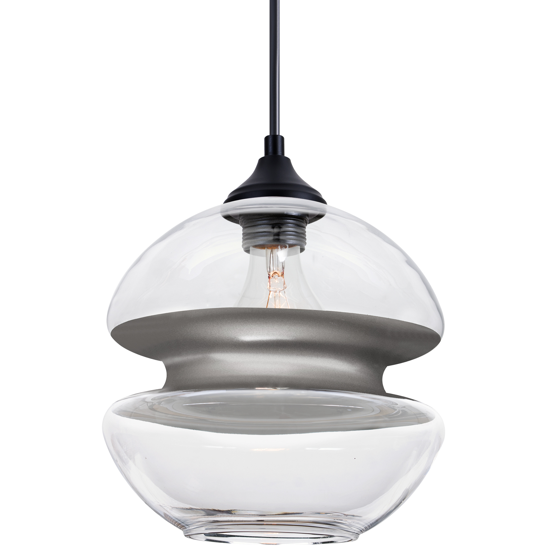 Hula 8 1 Light Black Outdoor Pendant