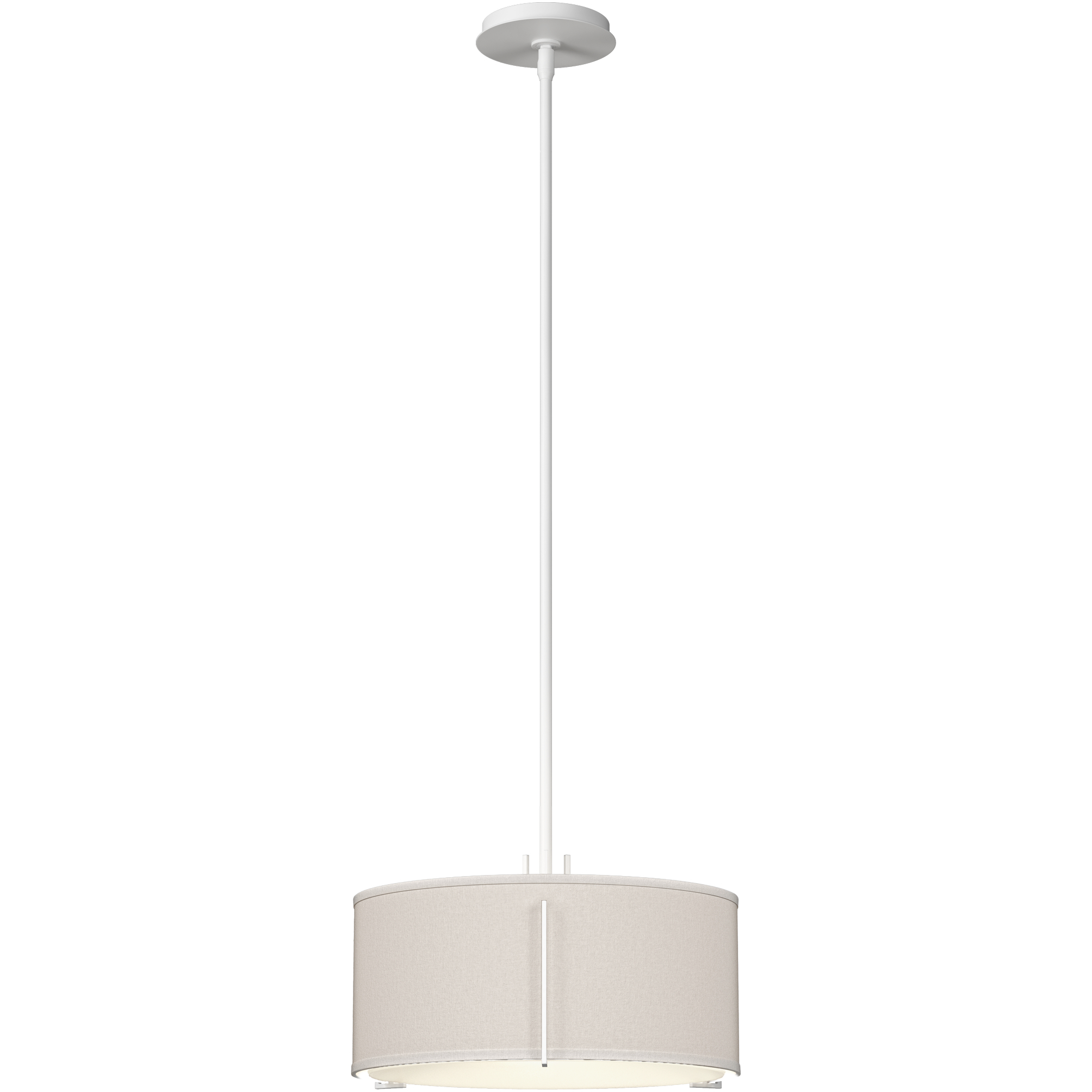 Exos 3 Light 16.1 inch White Pendant Ceiling Light in Flax