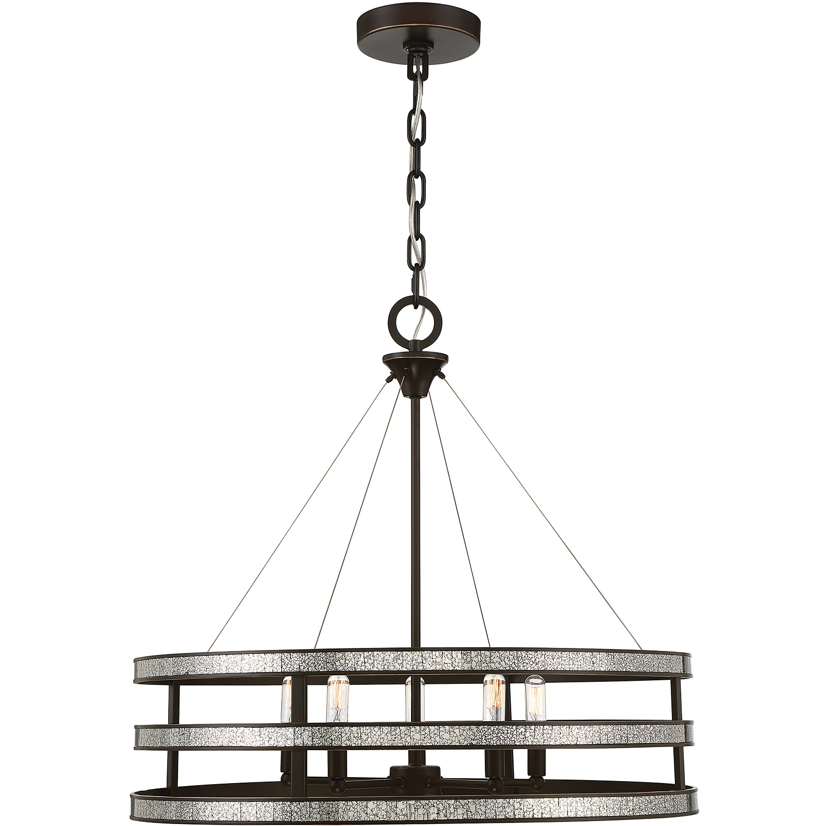 Madera 5 Light 25.5 inch English Bronze Pendant Ceiling Light