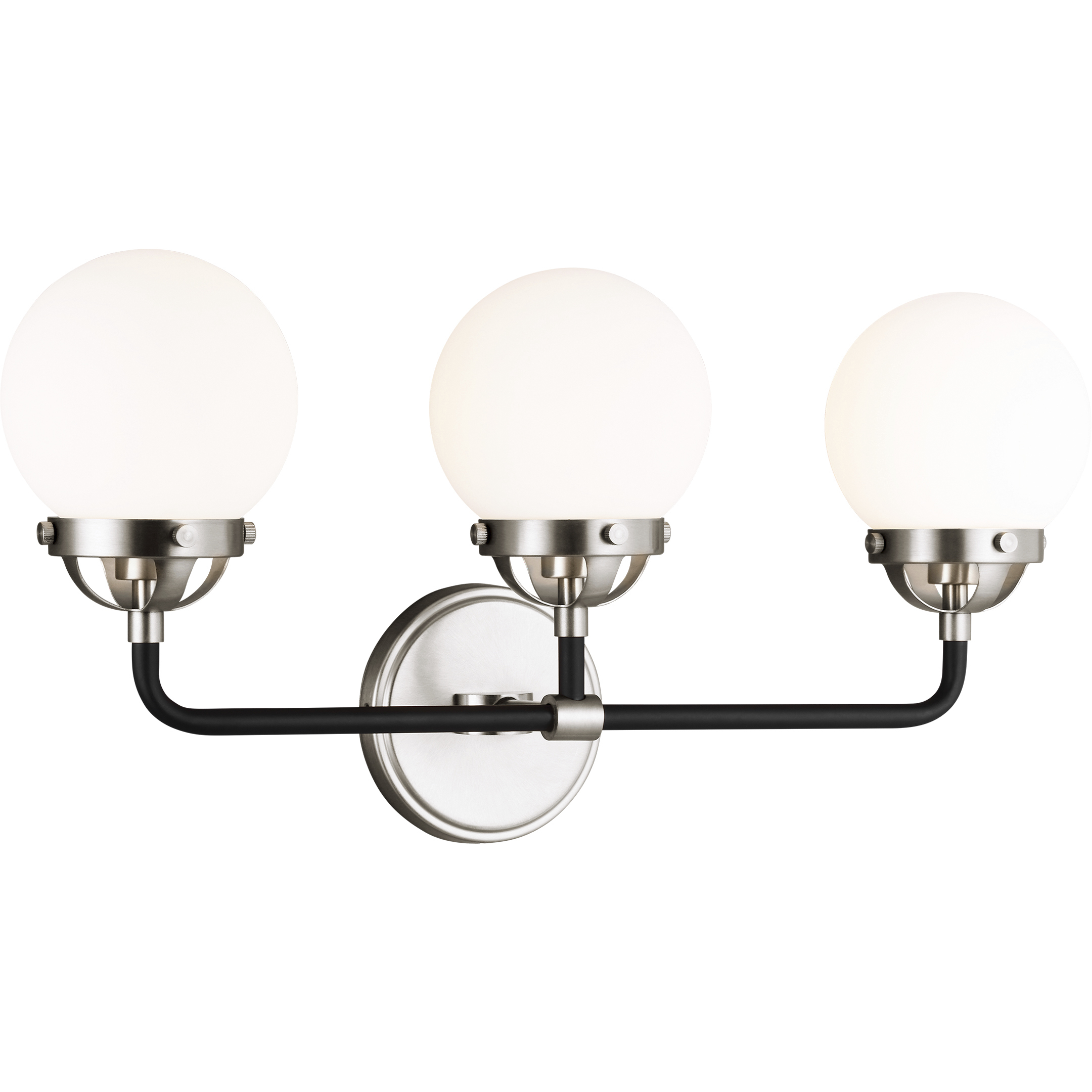 Ian K. Fowler Cafe 3 Light 21.75 inch Brushed Nickel Wall Bath Fixture Wall Light