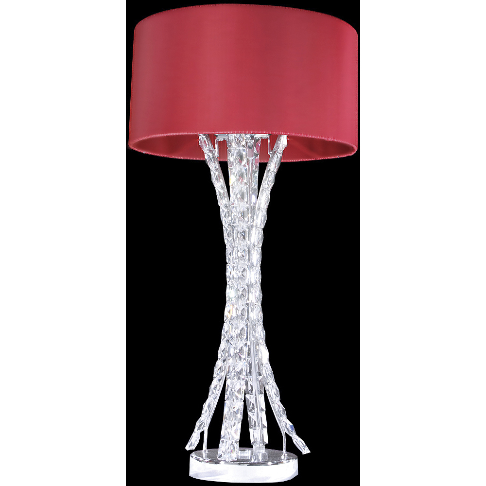 Eclipse Fashion 24 inch 60 watt Silver Table Lamp Portable Light