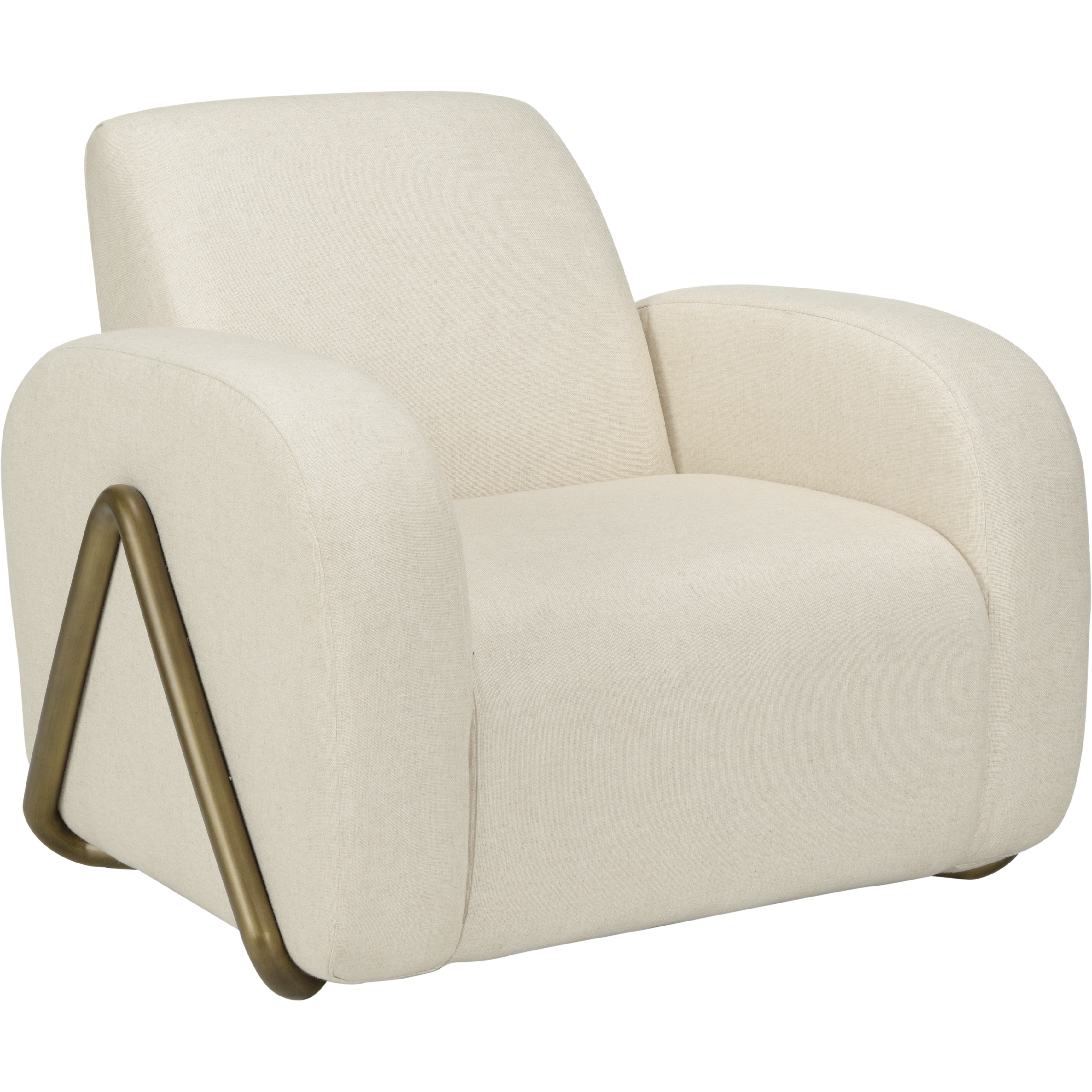 Renzo Brown and Gold Chair