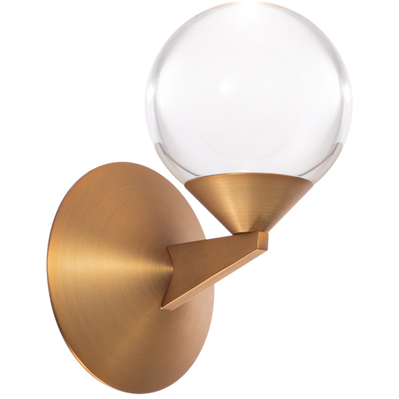Double Bubble 1 Light 6.13 inch Aged Brass Wall Sconce Wall Light in 6in.