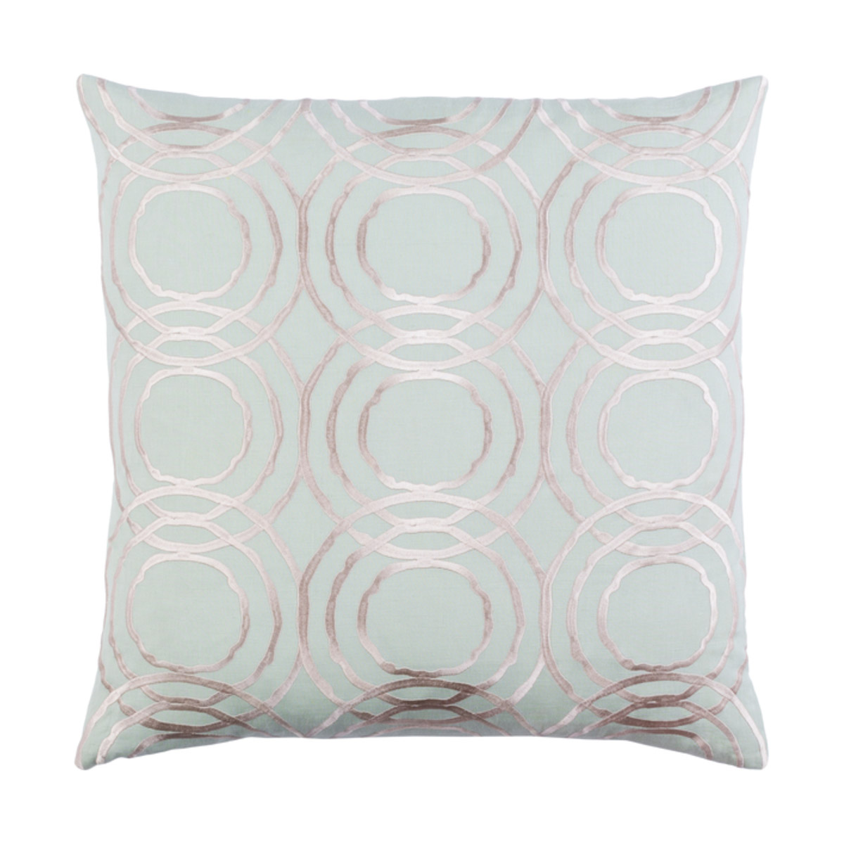 Ridgewood 22 X 22 inch Mint and Cream Pillow