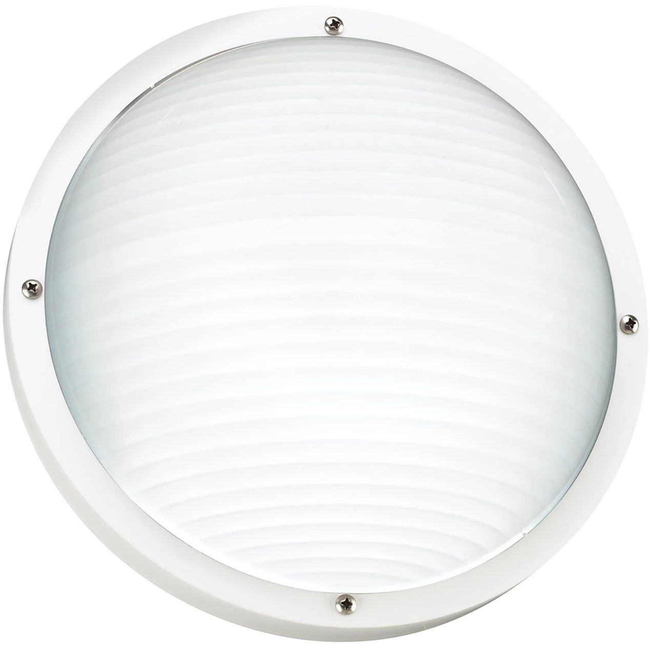 Bayside 1 Light 5 inch White Outdoor Wall Or Ceiling Flush Mount