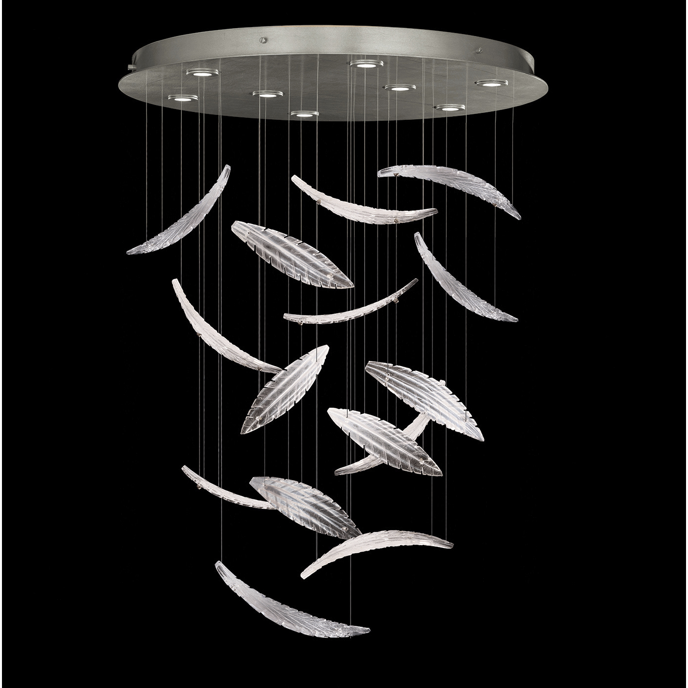 Elevate 8 Light 32 inch Silver Pendant Ceiling Light