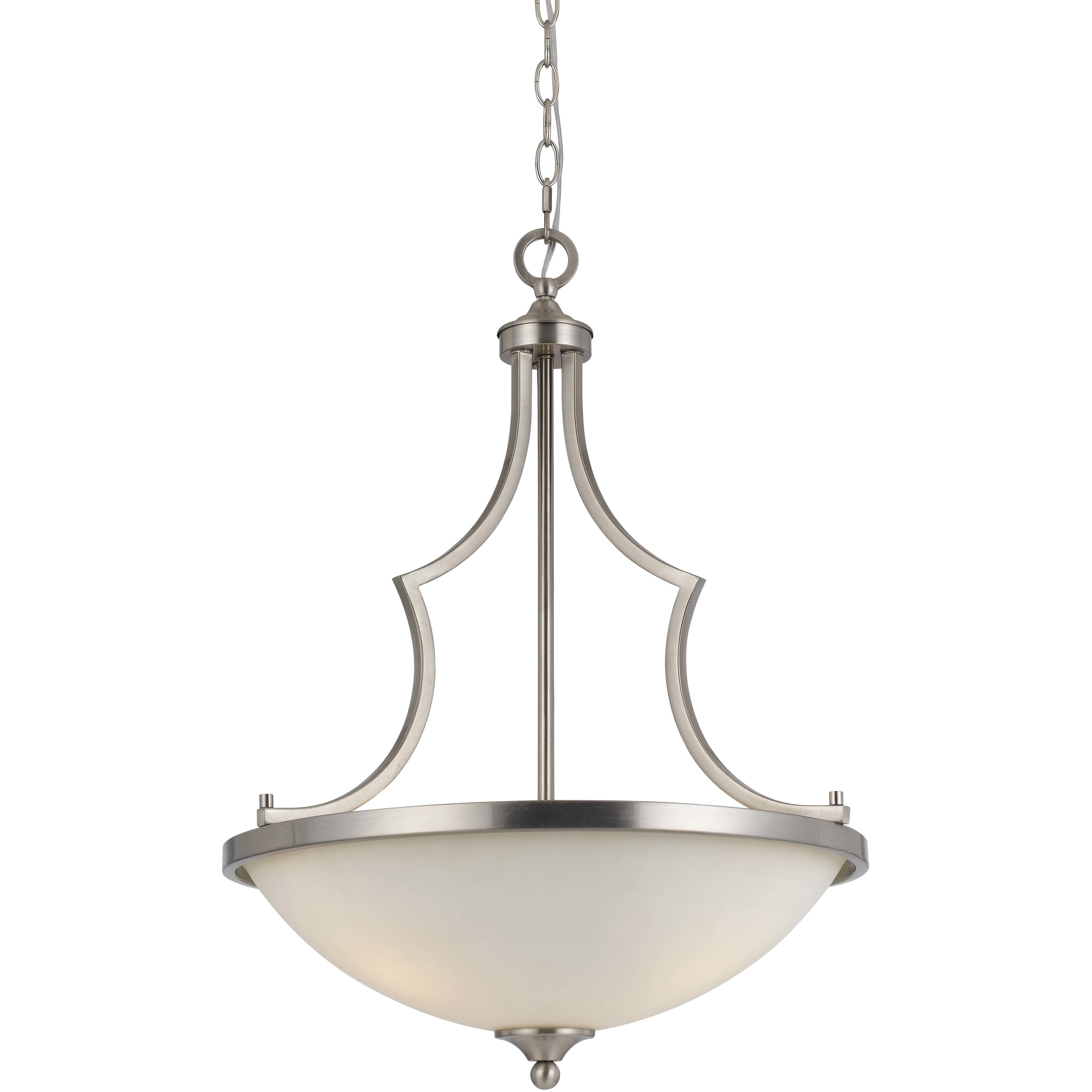 Barrie 3 Light 19 inch Brushed Steel Pendant Ceiling Light